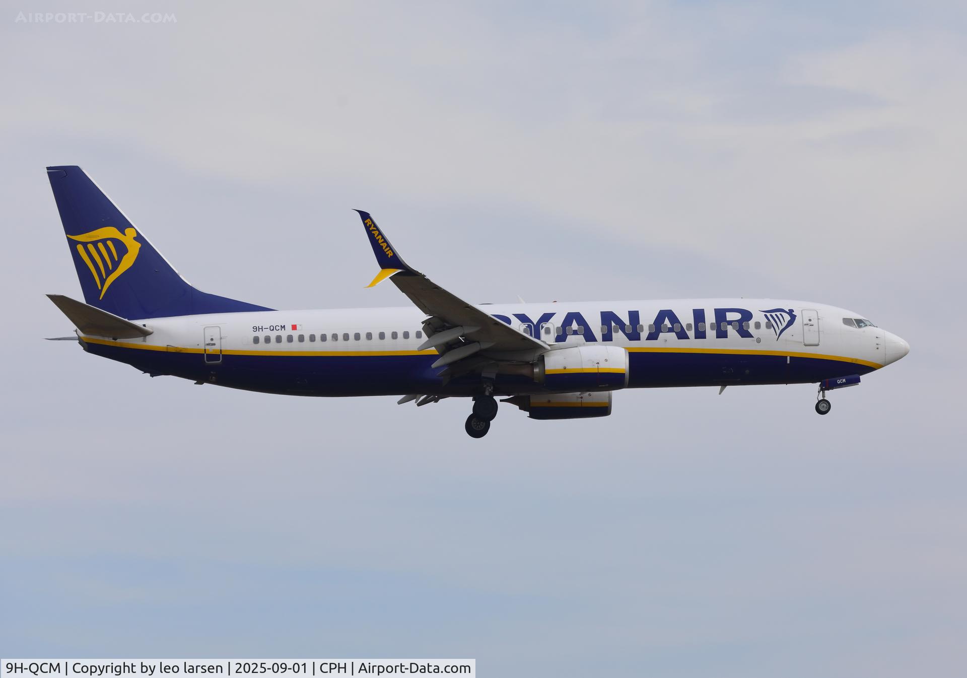 9H-QCM, 2016 Boeing 737-8AS C/N 44737, Copenhagen 1.9.2025