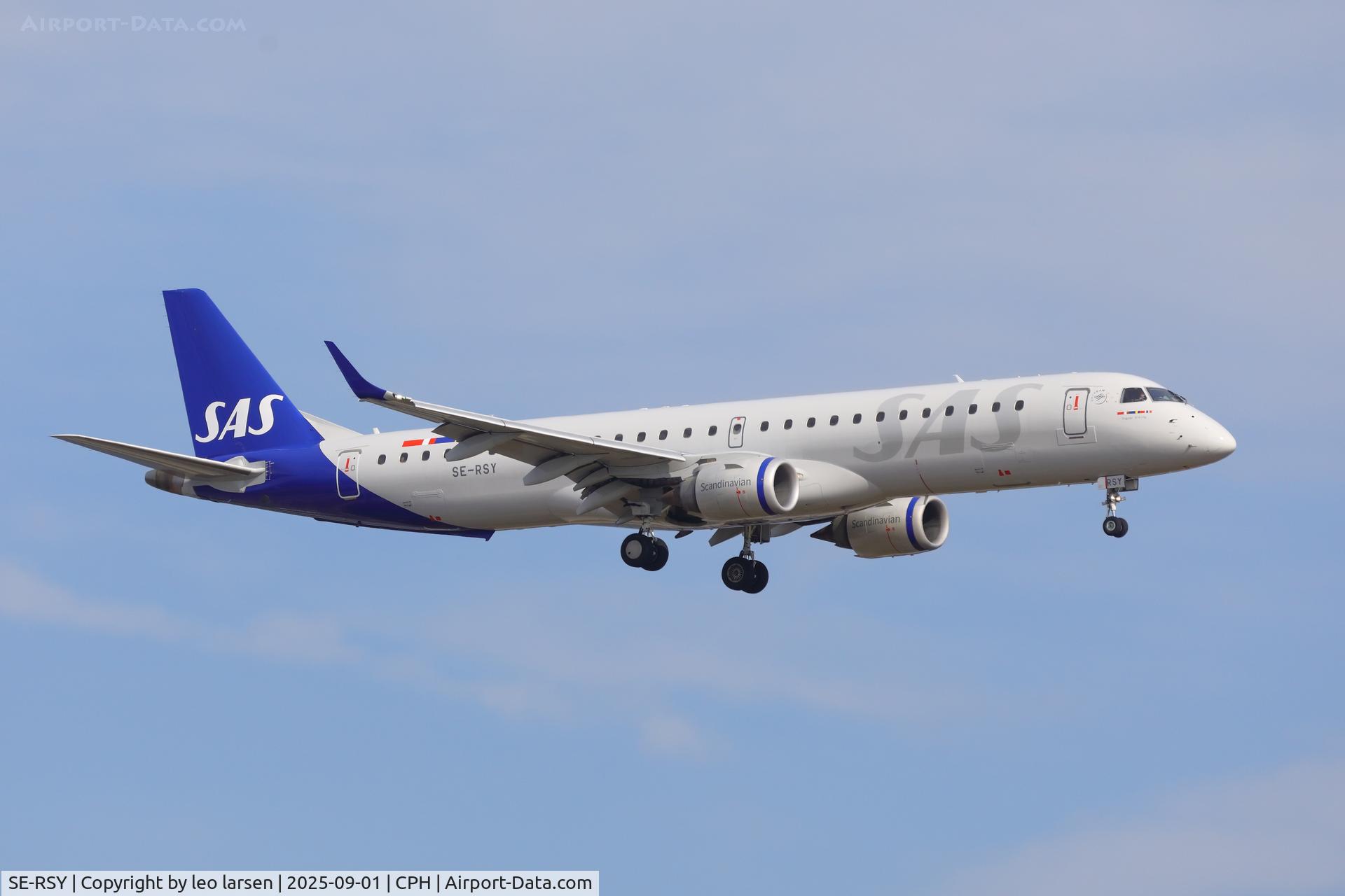 SE-RSY, 2017 Embraer ERJ 190-200LR(195LR) C/N 19000725, Copenhagen 1.9.2025