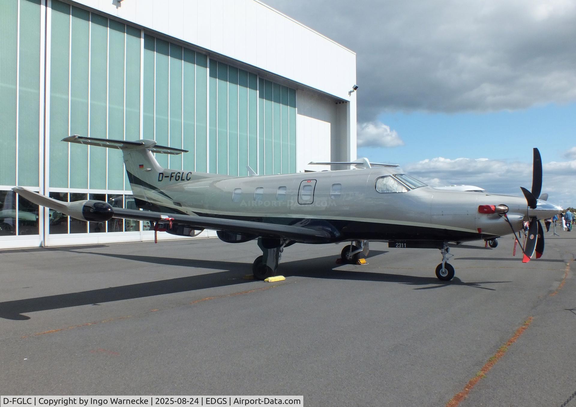 D-FGLC, 2023 Pilatus PC-12 NGX C/N 2311, Pilatus PC-12 NGX at the 2025 Flughafenfest (airport open day) at Siegerlandflughafen (Siegerland airport), Burbach
