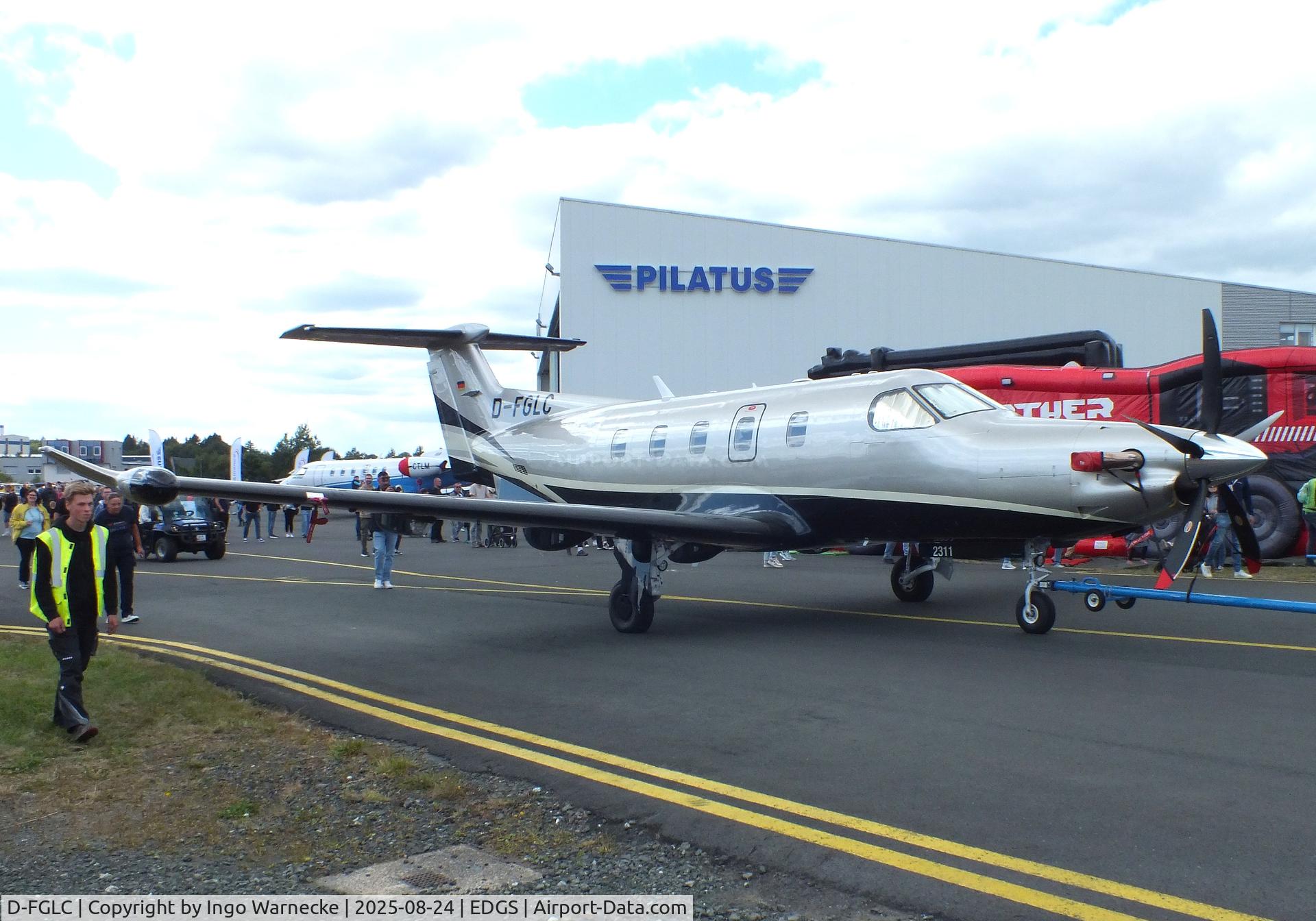 D-FGLC, 2023 Pilatus PC-12 NGX C/N 2311, Pilatus PC-12 NGX at the 2025 Flughafenfest (airport open day) at Siegerlandflughafen (Siegerland airport), Burbach