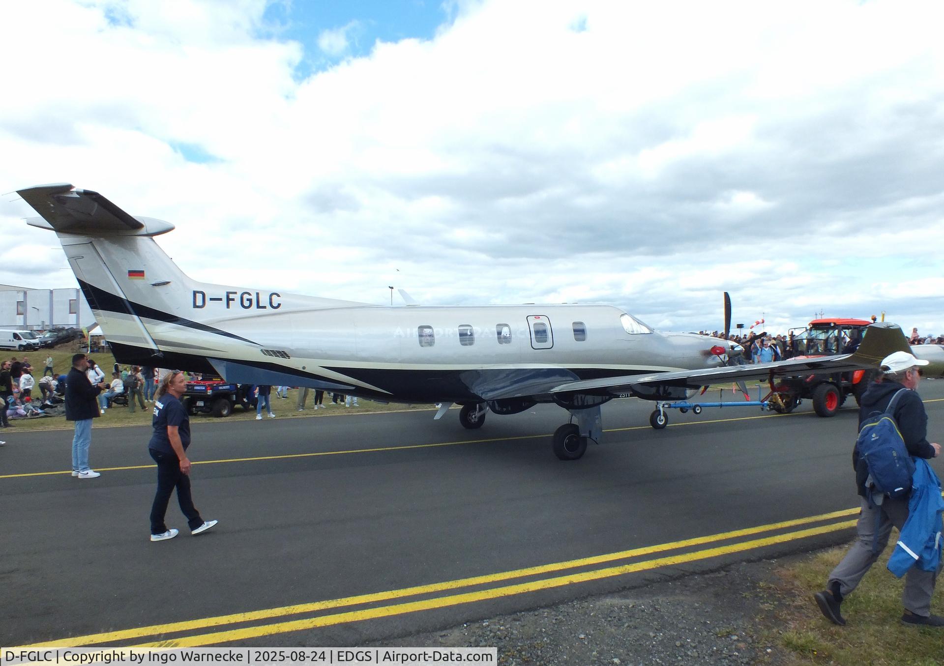 D-FGLC, 2023 Pilatus PC-12 NGX C/N 2311, Pilatus PC-12 NGX at the 2025 Flughafenfest (airport open day) at Siegerlandflughafen (Siegerland airport), Burbach