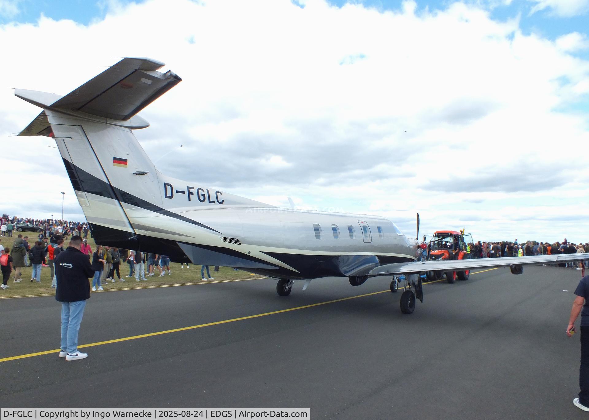 D-FGLC, 2023 Pilatus PC-12 NGX C/N 2311, Pilatus PC-12 NGX at the 2025 Flughafenfest (airport open day) at Siegerlandflughafen (Siegerland airport), Burbach