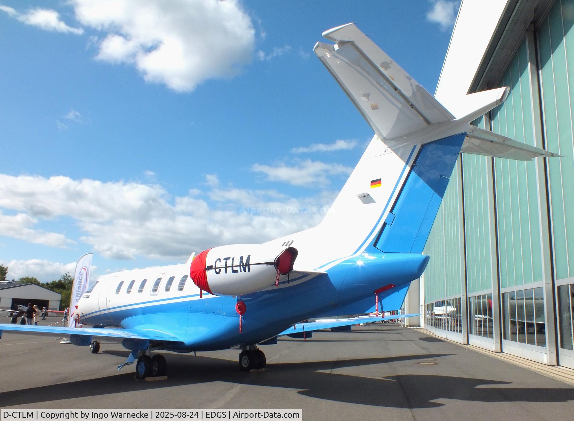 D-CTLM, Pilatus PC-24 C/N 188, Pilatus PC-24 at the 2025 Flughafenfest (airport open day) at Siegerlandflughafen (Siegerland airport), Burbach
