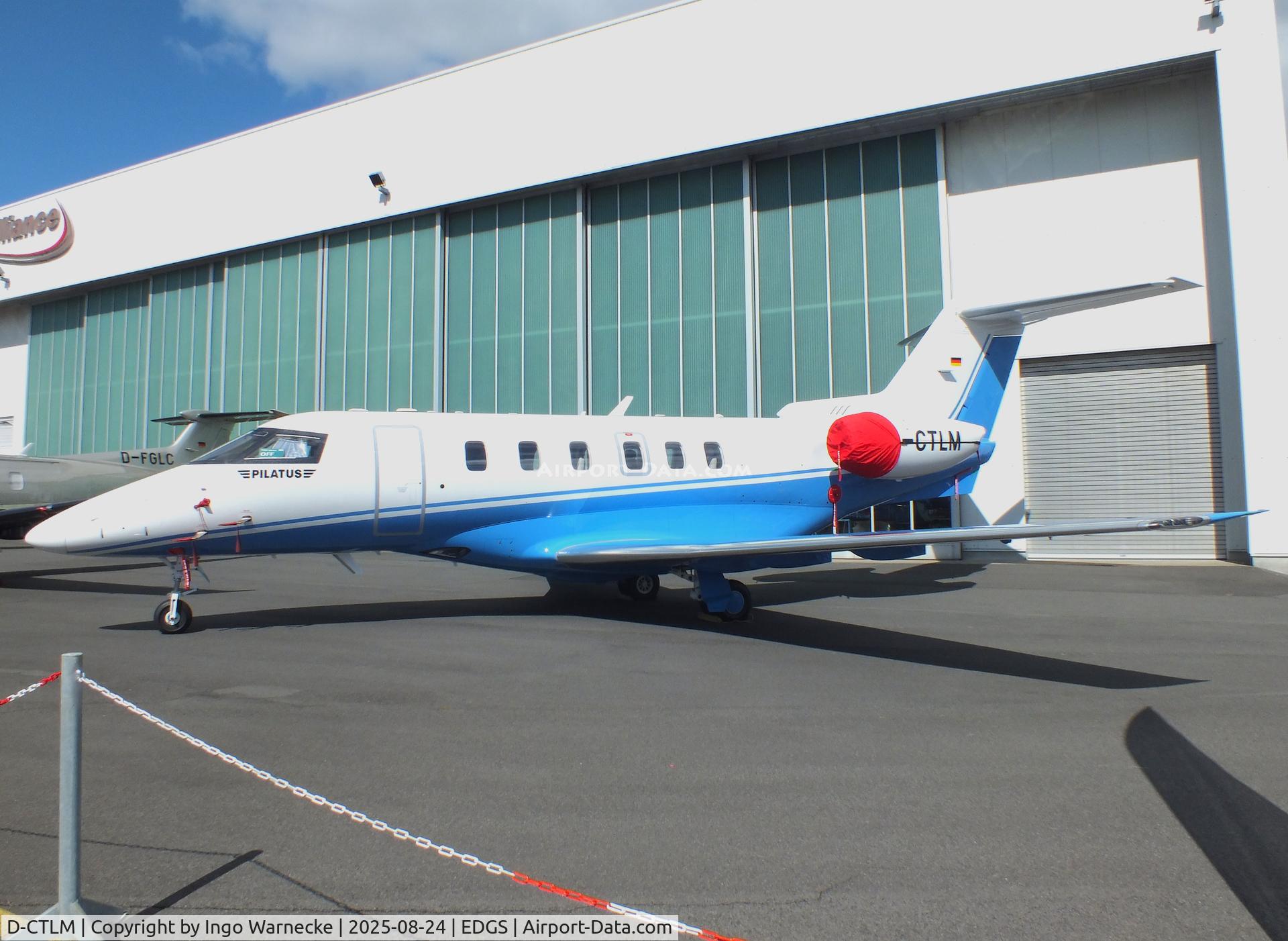 D-CTLM, Pilatus PC-24 C/N 188, Pilatus PC-24 at the 2025 Flughafenfest (airport open day) at Siegerlandflughafen (Siegerland airport), Burbach