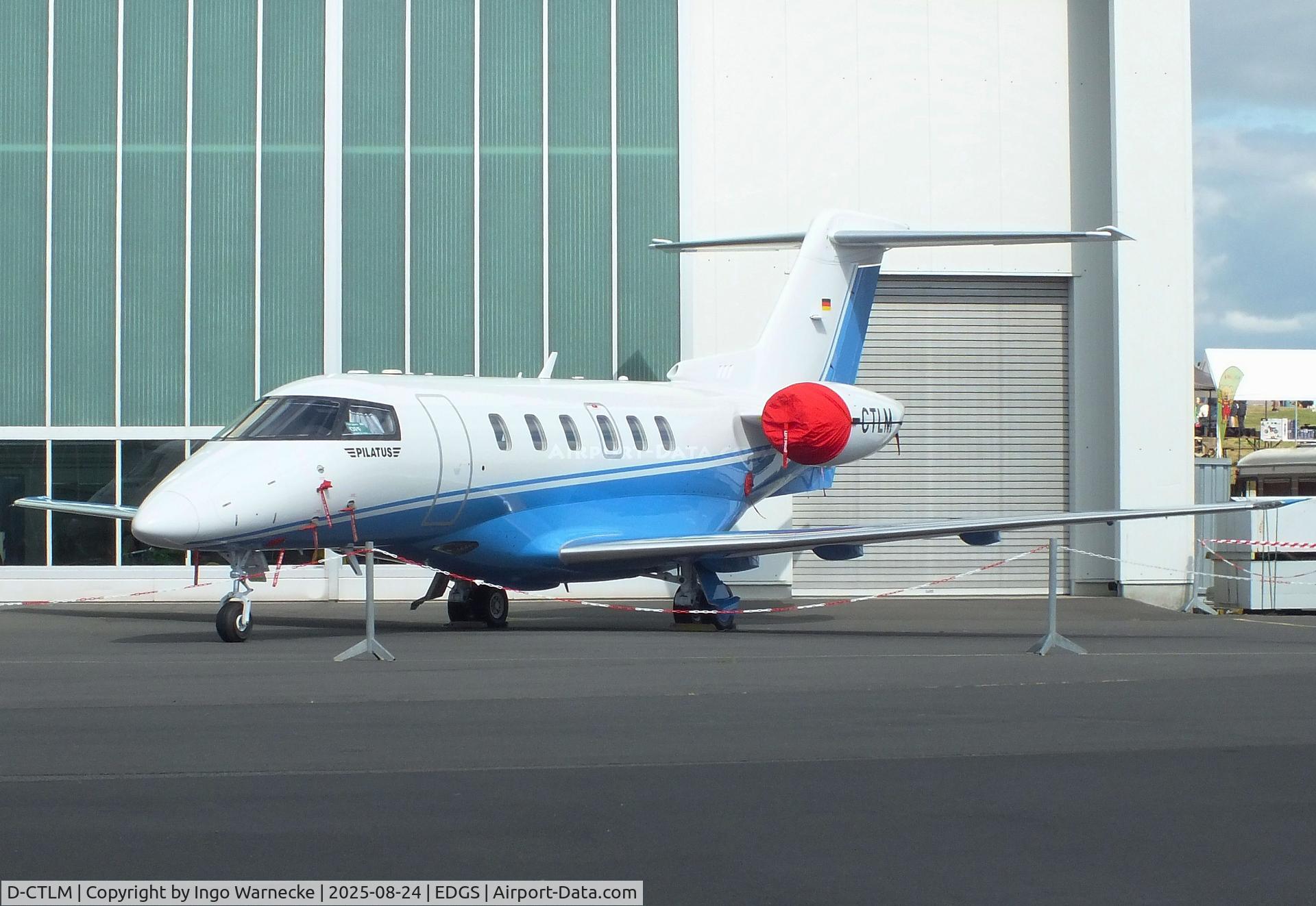 D-CTLM, Pilatus PC-24 C/N 188, Pilatus PC-24 at the 2025 Flughafenfest (airport open day) at Siegerlandflughafen (Siegerland airport), Burbach