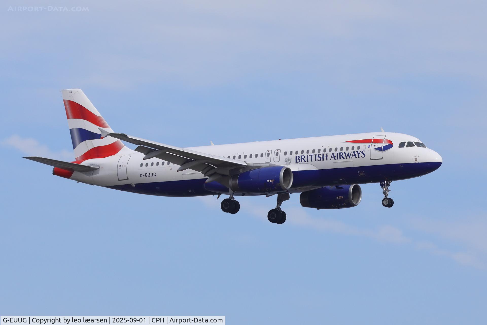 G-EUUG, 2002 Airbus A320-232 C/N 1829, Copenhagen 1.9.2025