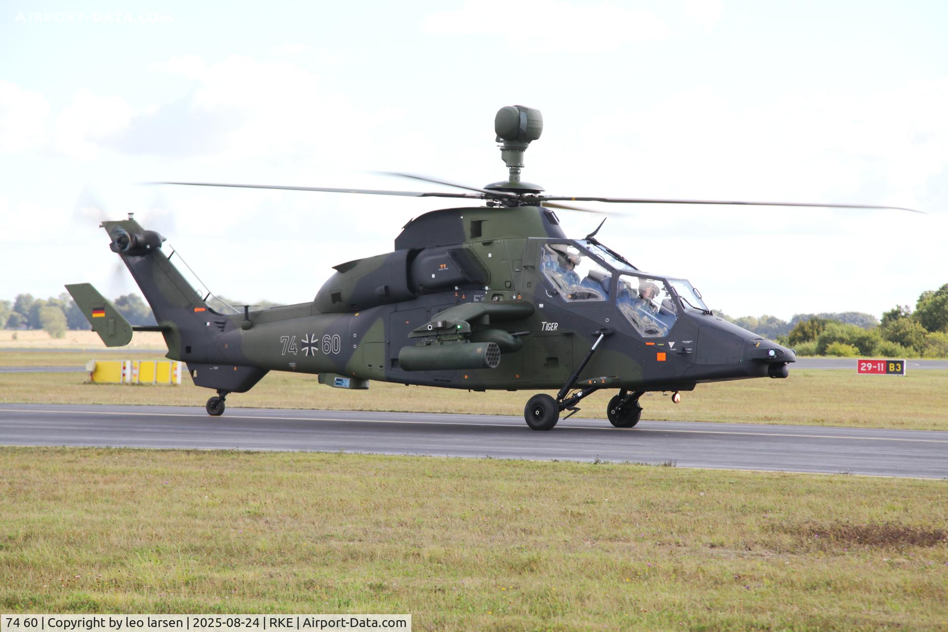 74 60, Eurocopter EC 665 Tiger UHT C/N 1060, Roskilde Air Show 24.8.2025