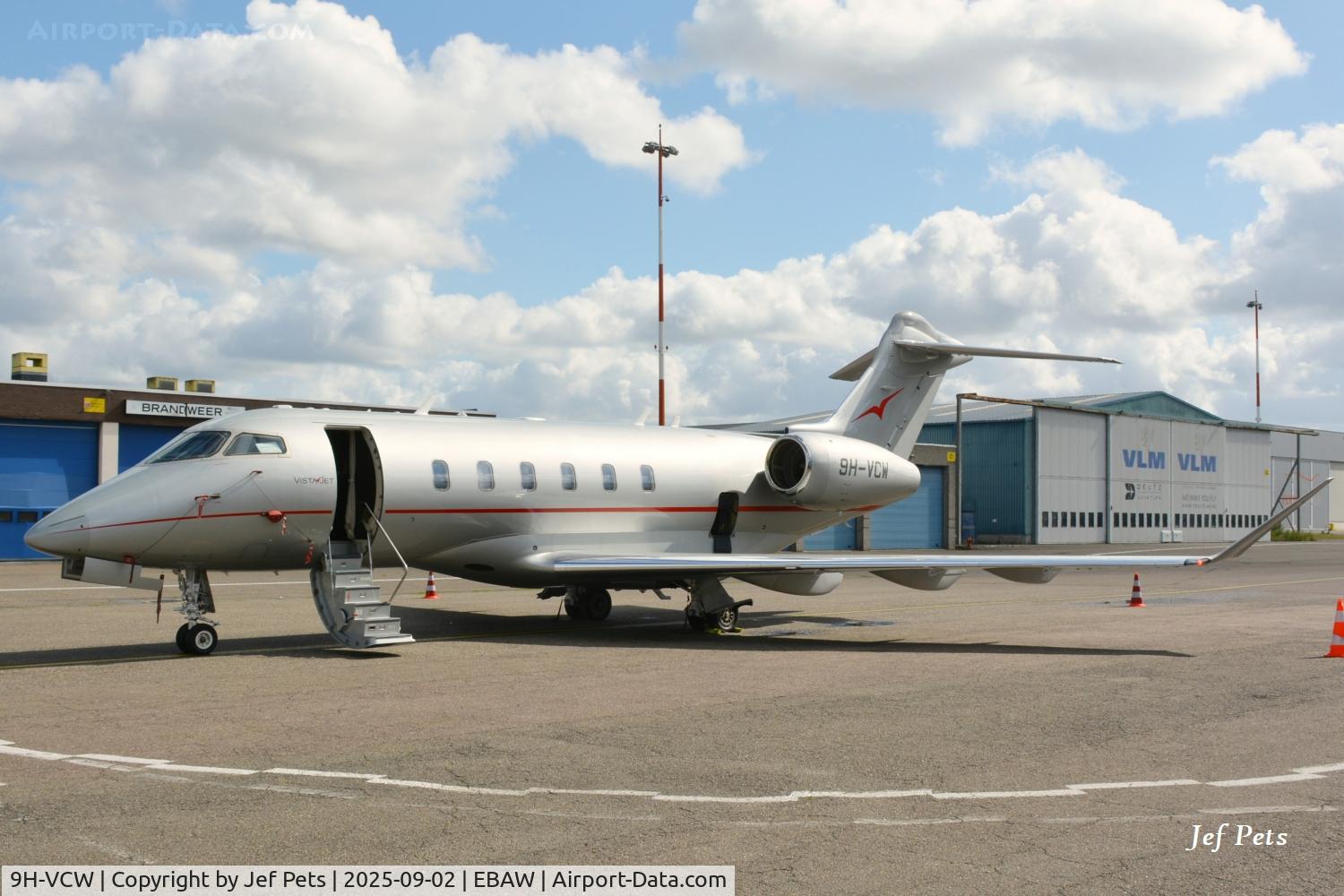 9H-VCW, 2016 Bombardier Challenger 350 C/N 20637, 9H-VCW at Antwerp Airport.