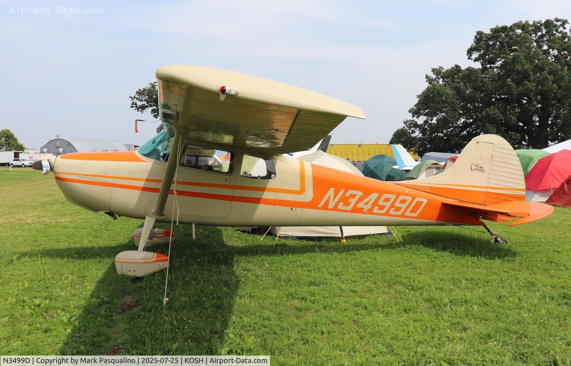 N3499D, 1955 Cessna 170B C/N 27042, Cessna 170B