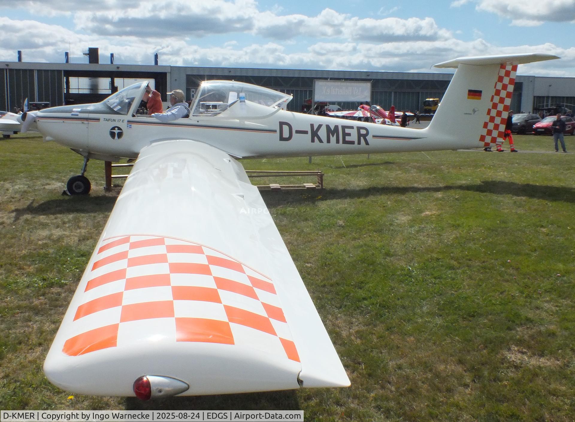 D-KMER, 1983 Valentin Taifun 17E C/N 1018, Valentin Taifun 17E at the 2025 Flughafenfest (airport open day) at Siegerlandflughafen (Siegerland airport), Burbach