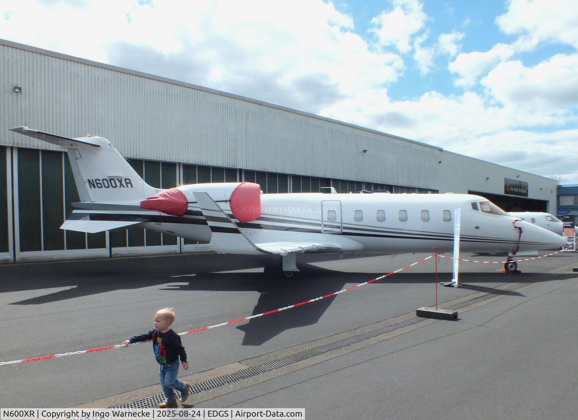 N600XR, 2007 Learjet 60 C/N 330, Learjet 60 at the 2025 Flughafenfest (airport open day) at Siegerlandflughafen (Siegerland airport), Burbach