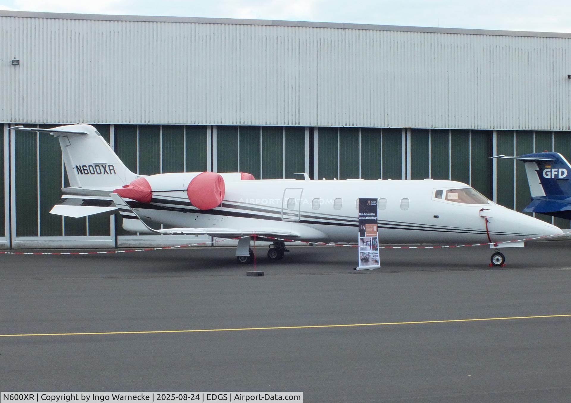 N600XR, 2007 Learjet 60 C/N 330, Learjet 60 at the 2025 Flughafenfest (airport open day) at Siegerlandflughafen (Siegerland airport), Burbach