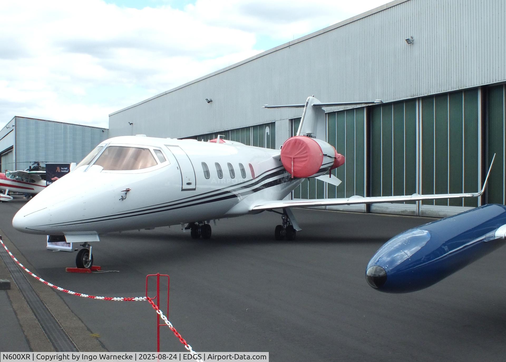 N600XR, 2007 Learjet 60 C/N 330, Learjet 60 at the 2025 Flughafenfest (airport open day) at Siegerlandflughafen (Siegerland airport), Burbach