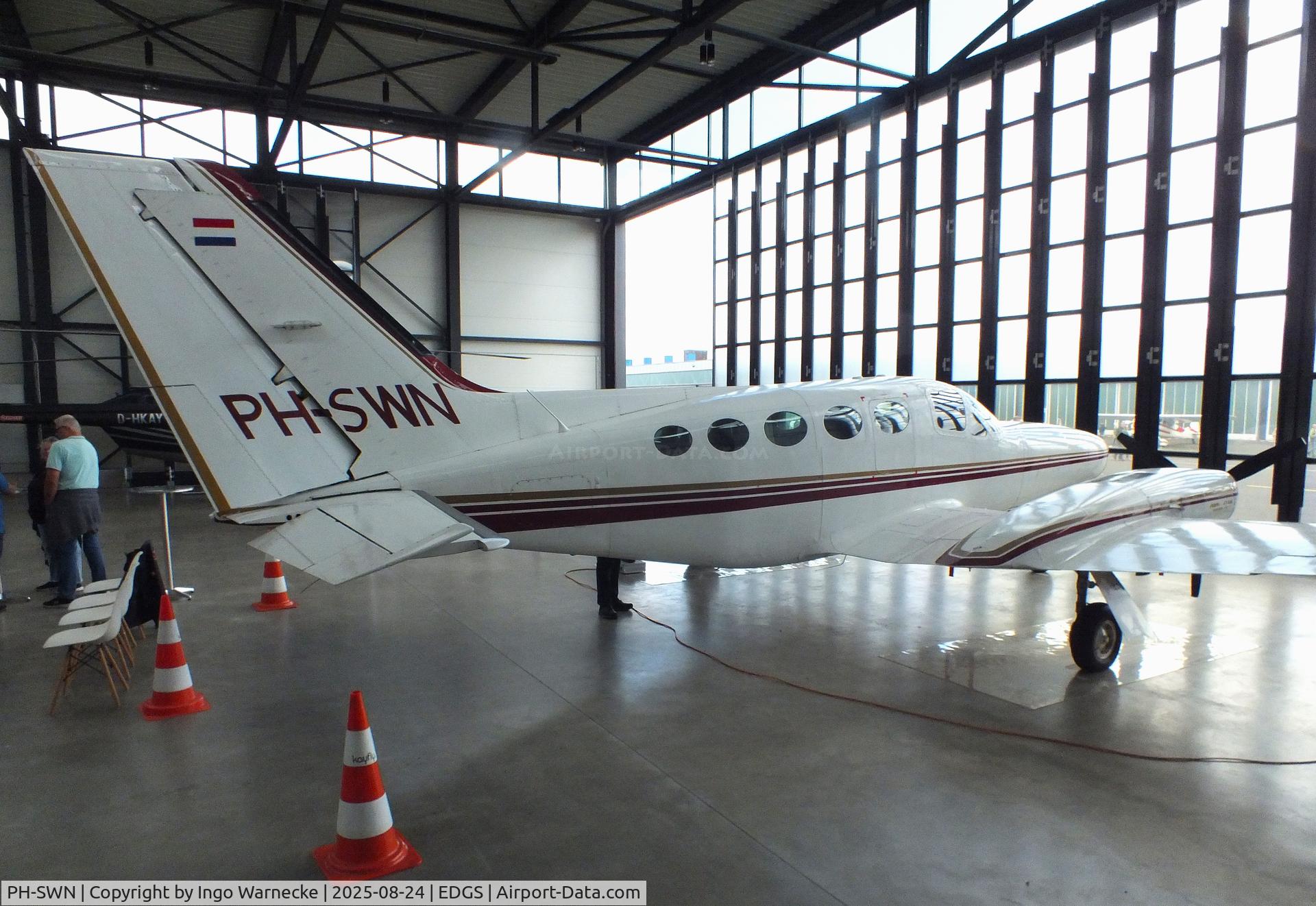 PH-SWN, 1979 Cessna 414A Chancellor C/N 414A0420, Cessna 414A Chancellor at the 2025 Flughafenfest (airport open day) at Siegerlandflughafen (Siegerland airport), Burbach