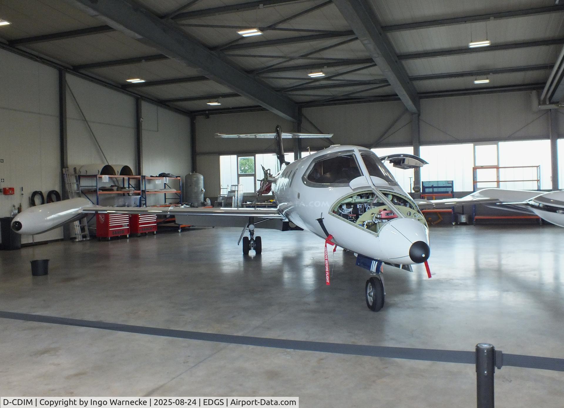 D-CDIM, 1990 Gates Learjet 35A C/N 35-664, Gates Learjet 35A, undergoing maintenance at Siegerlandflughafen (Siegerland airport), Burbach during the 2025 Flughafenfest (airport open day)