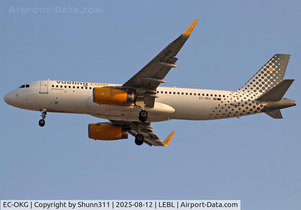 EC-OKG, 2017 Airbus A320-232 C/N 7725, Landing rwy 24R