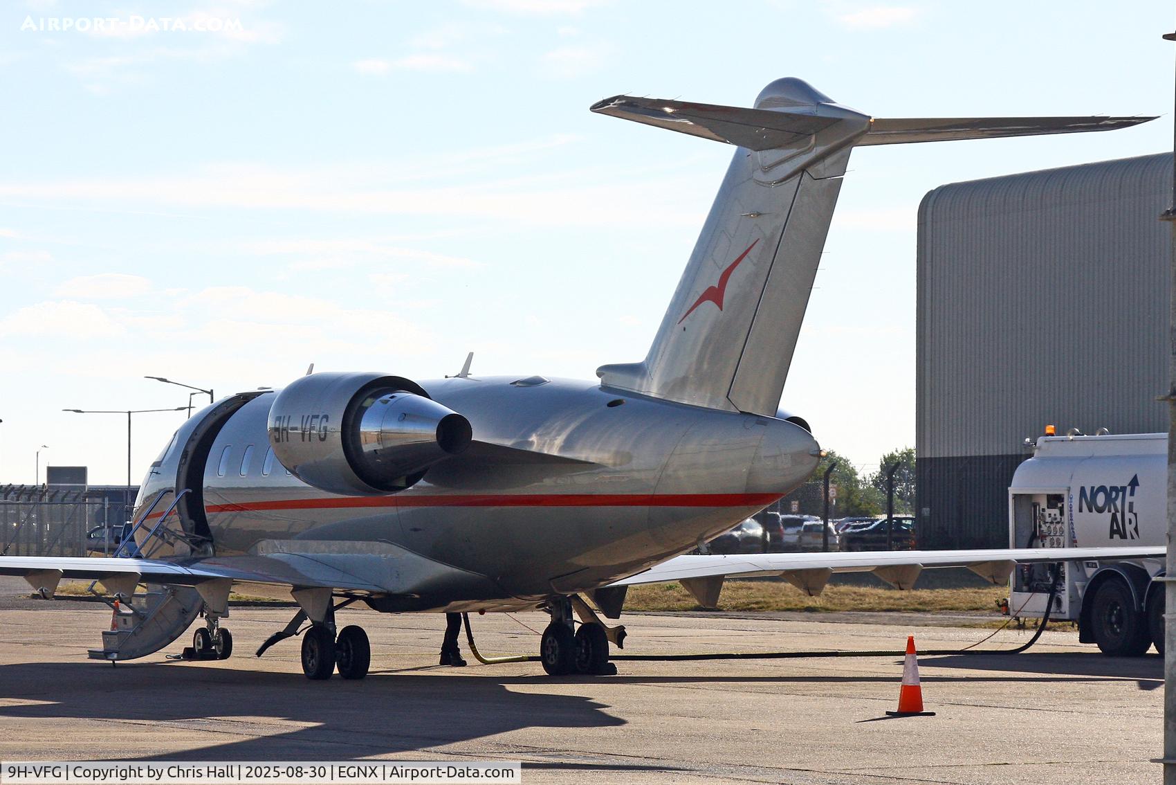 9H-VFG, 2014 Bombardier Challenger 605 (CL-600-2B16) C/N 5978, East Midlands