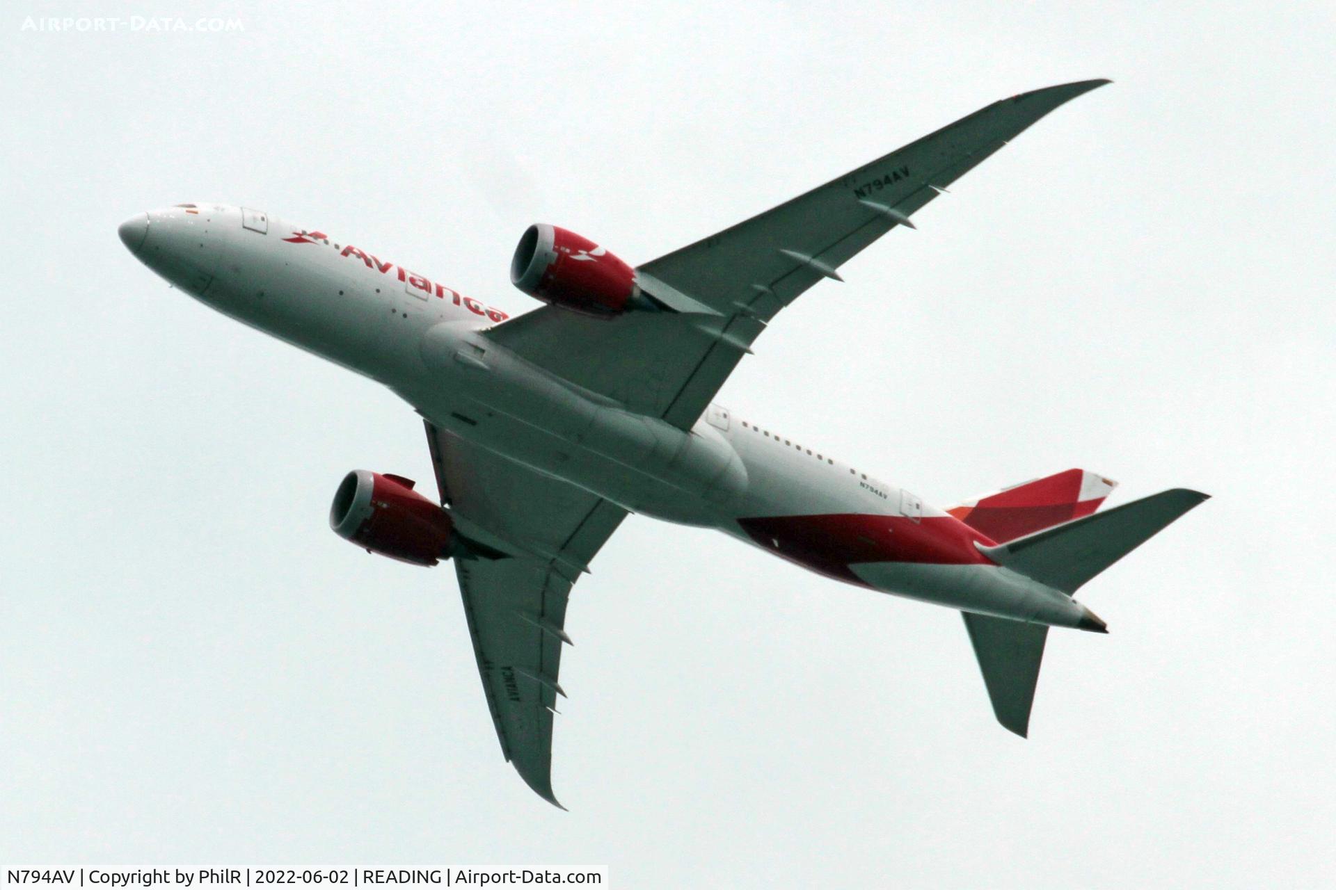 N794AV, 2017 Boeing 787-8 Dreamliner C/N 39406, N794AV 2017 Boeing 787-800 Avianca Woodley 