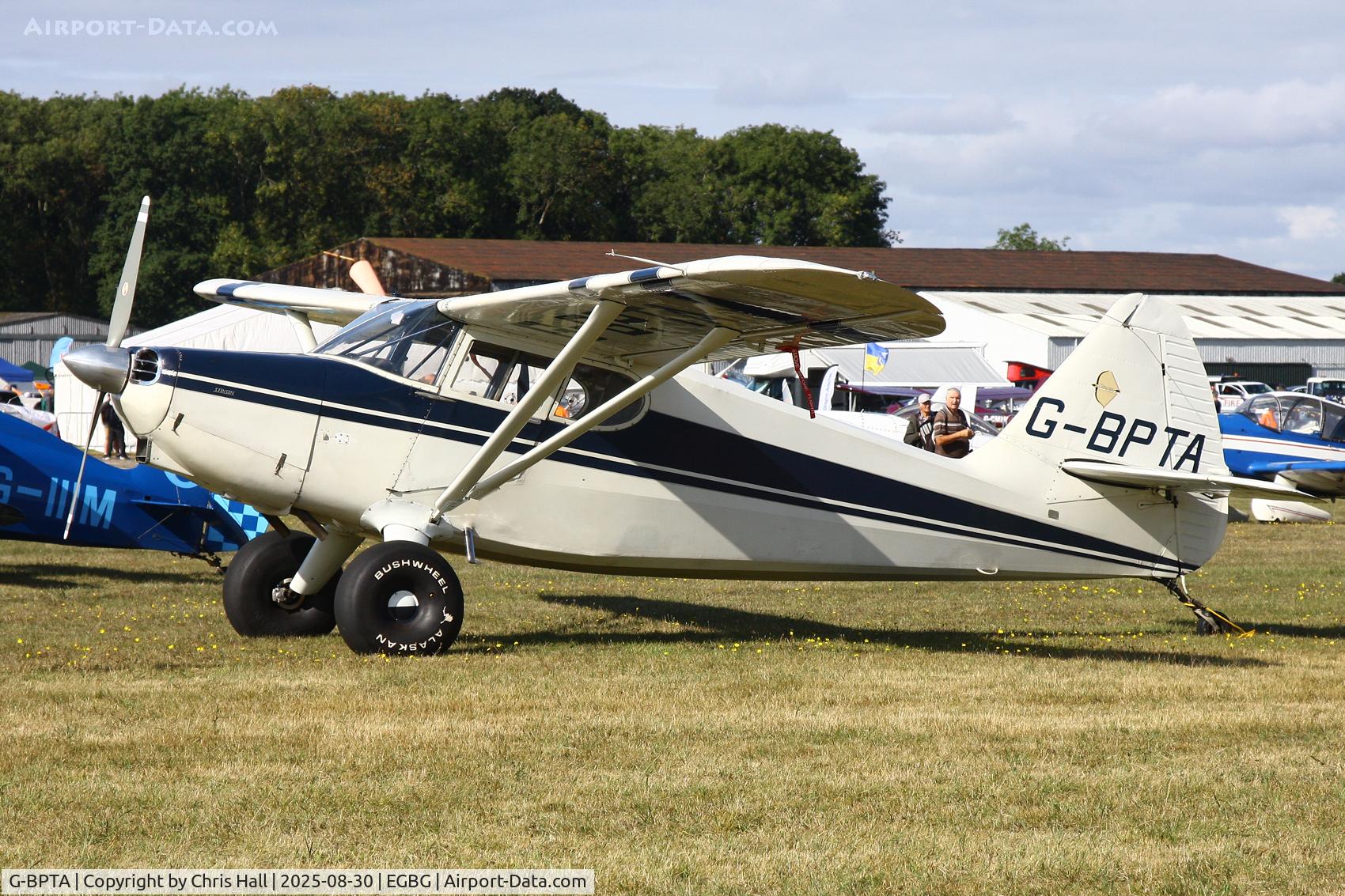 G-BPTA, 1947 Stinson 108-2 Voyager C/N 108-3429, LAA Rally 2025, Leicester