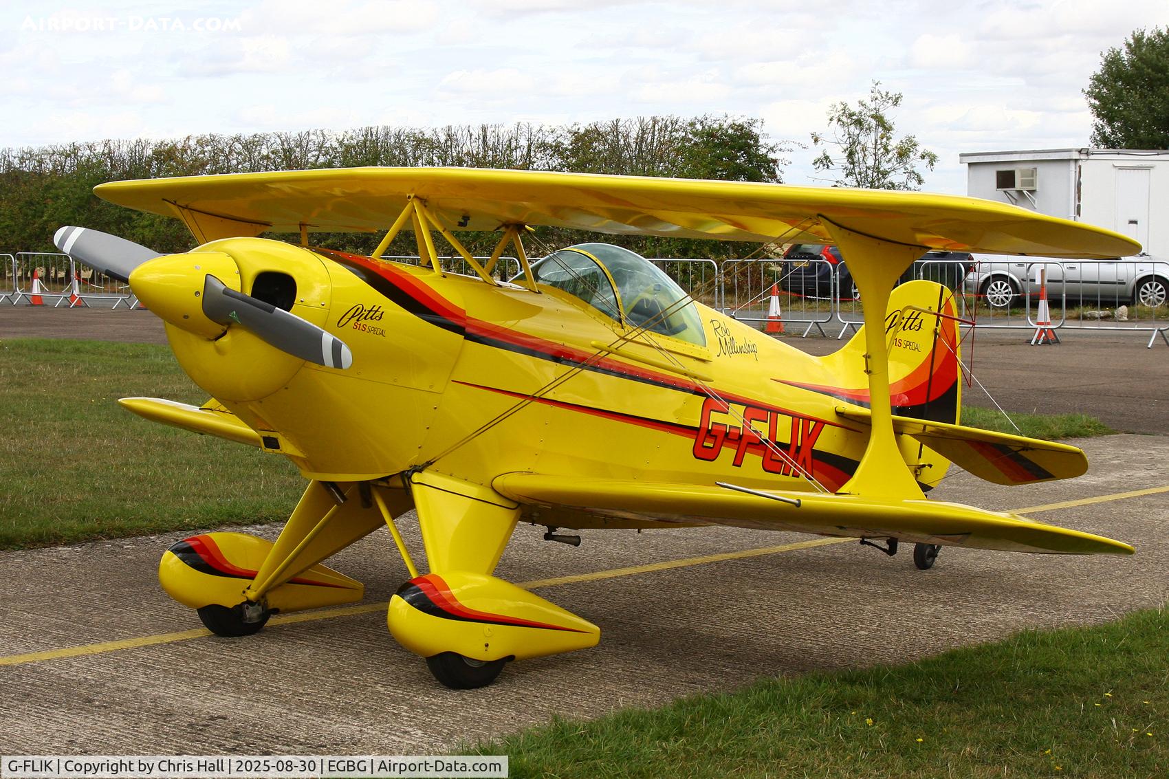 G-FLIK, 1984 Pitts S-1S Special C/N PFA 009-10513, LAA Rally 2025, Leicester