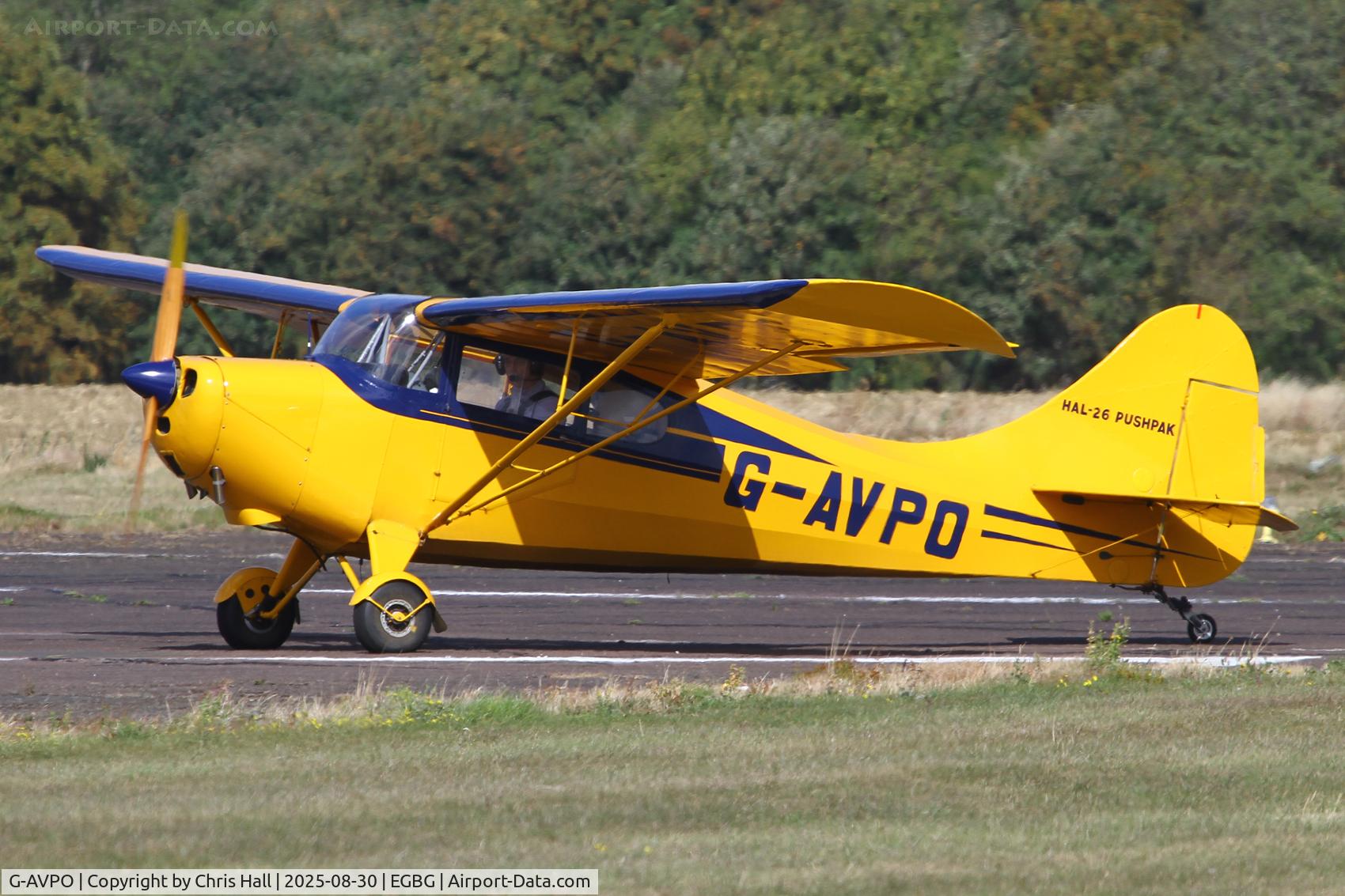 G-AVPO, 1967 Hindustan Aeronautics HAL-26 Pushpak C/N PK-127, LAA Rally 2025, Leicester