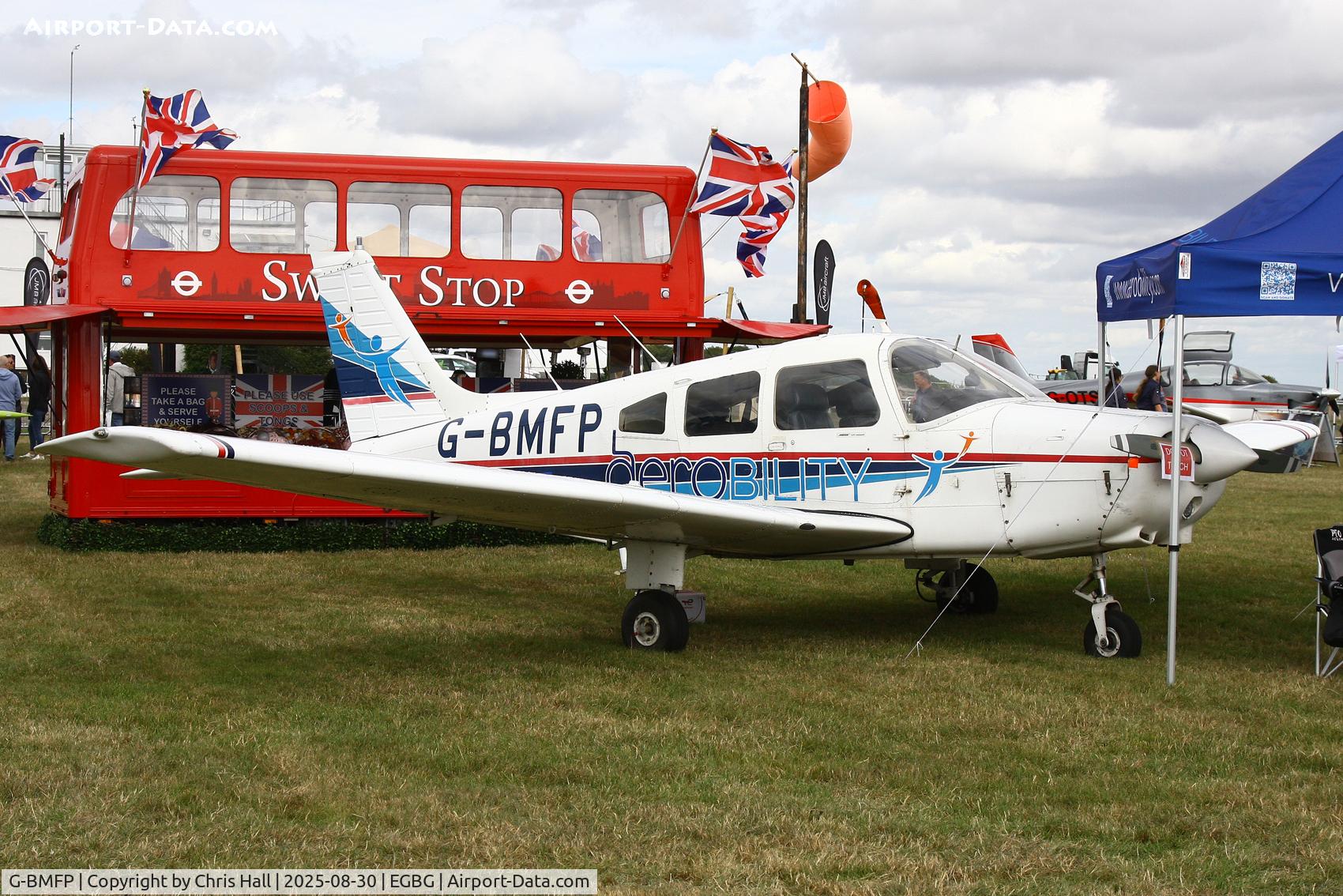 G-BMFP, 1979 Piper PA-28-161 Cherokee Warrior II C/N 28-7916243, LAA Rally 2025, Leicester