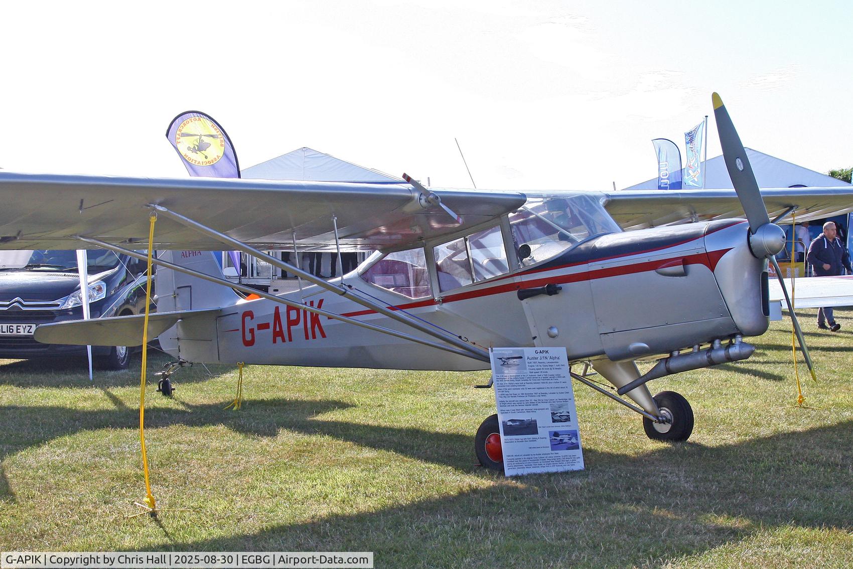 G-APIK, 1957 Auster J-1N Alpha C/N 3375, LAA Rally 2025, Leicester