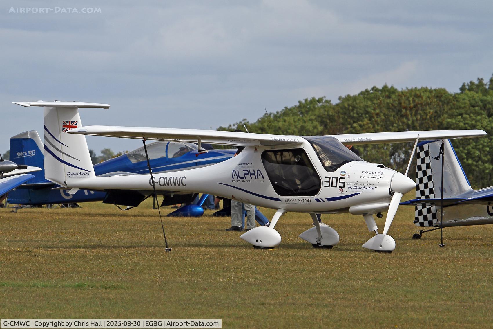 G-CMWC, 2024 Pipistrel Alpha BCAR-S 164A C/N AT164A0013, LAA Rally 2025, Leicester