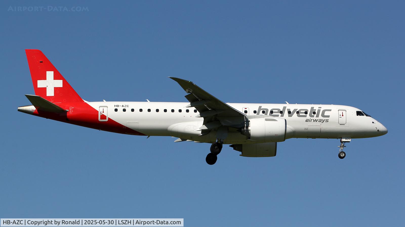 HB-AZC, 2019 Embraer 190-E2 (ERJ-190-300) C/N 190-20030, at zrh