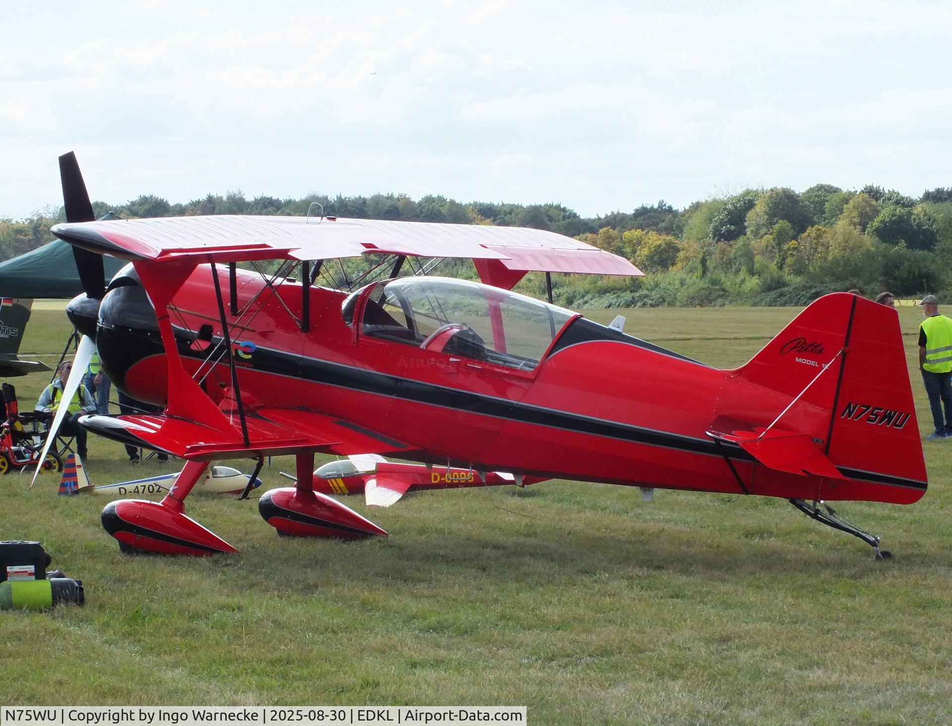 N75WU, 2004 Pitts Model 12 C/N 131, Pitts Model 12 at the 2025 Flugplatzfest Leverkusen airfield display