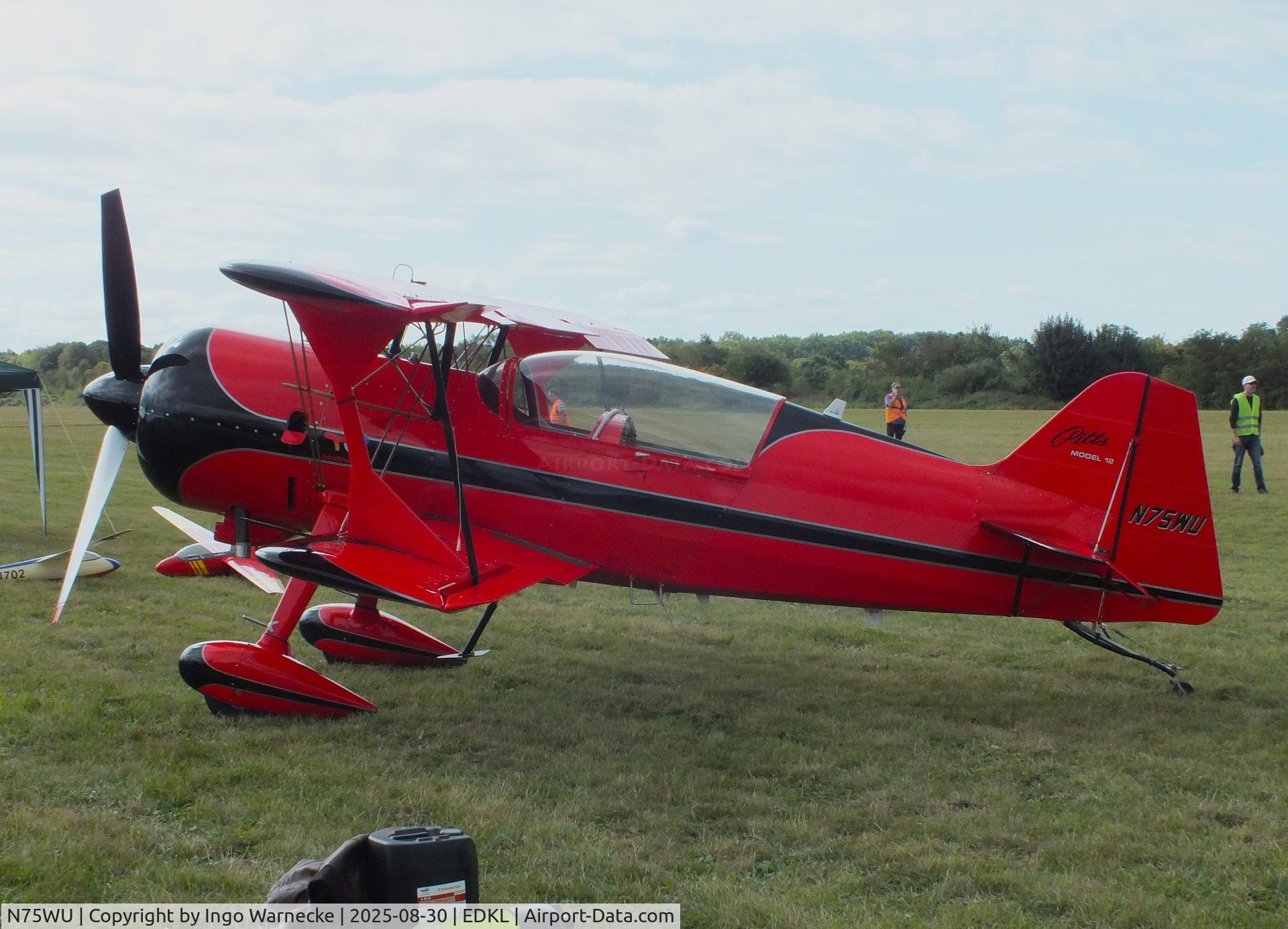 N75WU, 2004 Pitts Model 12 C/N 131, Pitts Model 12 at the 2025 Flugplatzfest Leverkusen airfield display