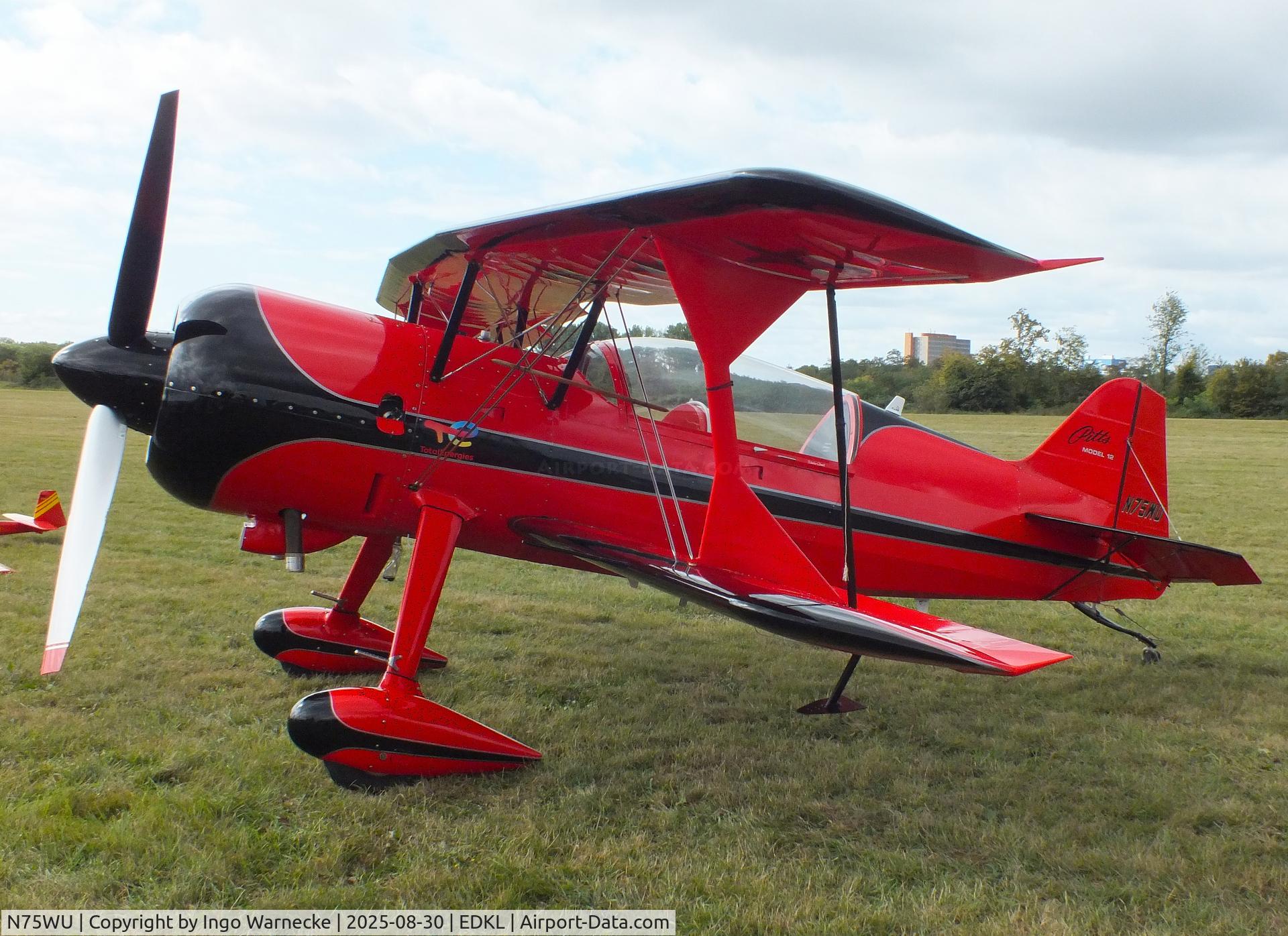 N75WU, 2004 Pitts Model 12 C/N 131, Pitts Model 12 at the 2025 Flugplatzfest Leverkusen airfield display