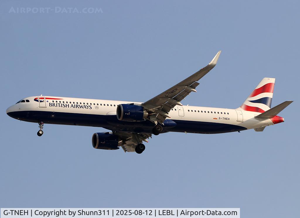 G-TNEH, 2025 Airbus A321-251NX C/N 12648, Landing rwy 24R