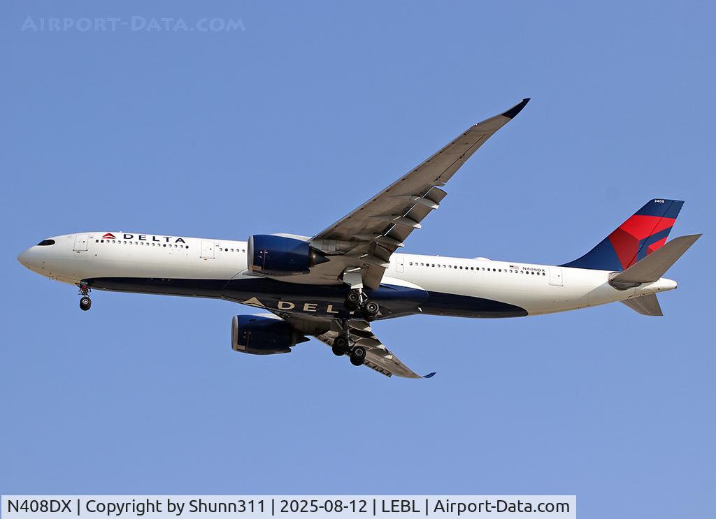 N408DX, 2020 Airbus A330-941 C/N 1962, Landing rwy 24R