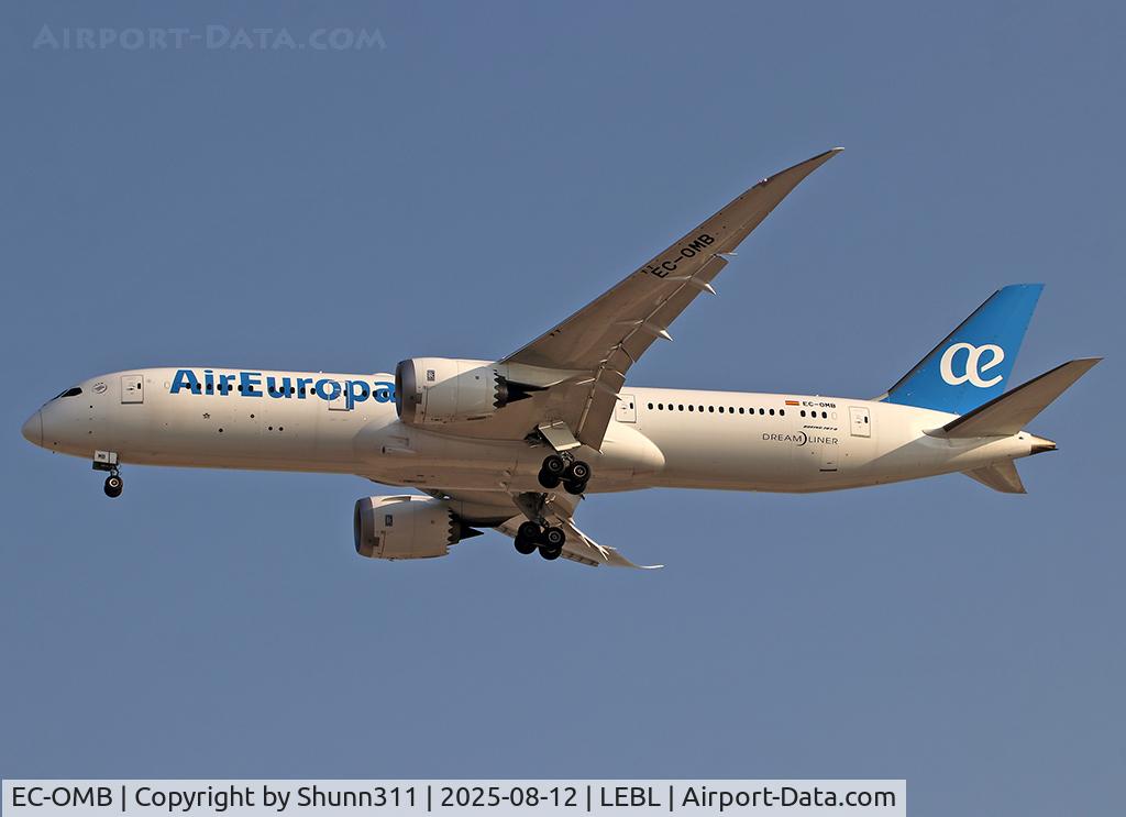 EC-OMB, 2025 Boeing 787-9 Dreamliner Dreamliner C/N 62522, Landing rwy 24R