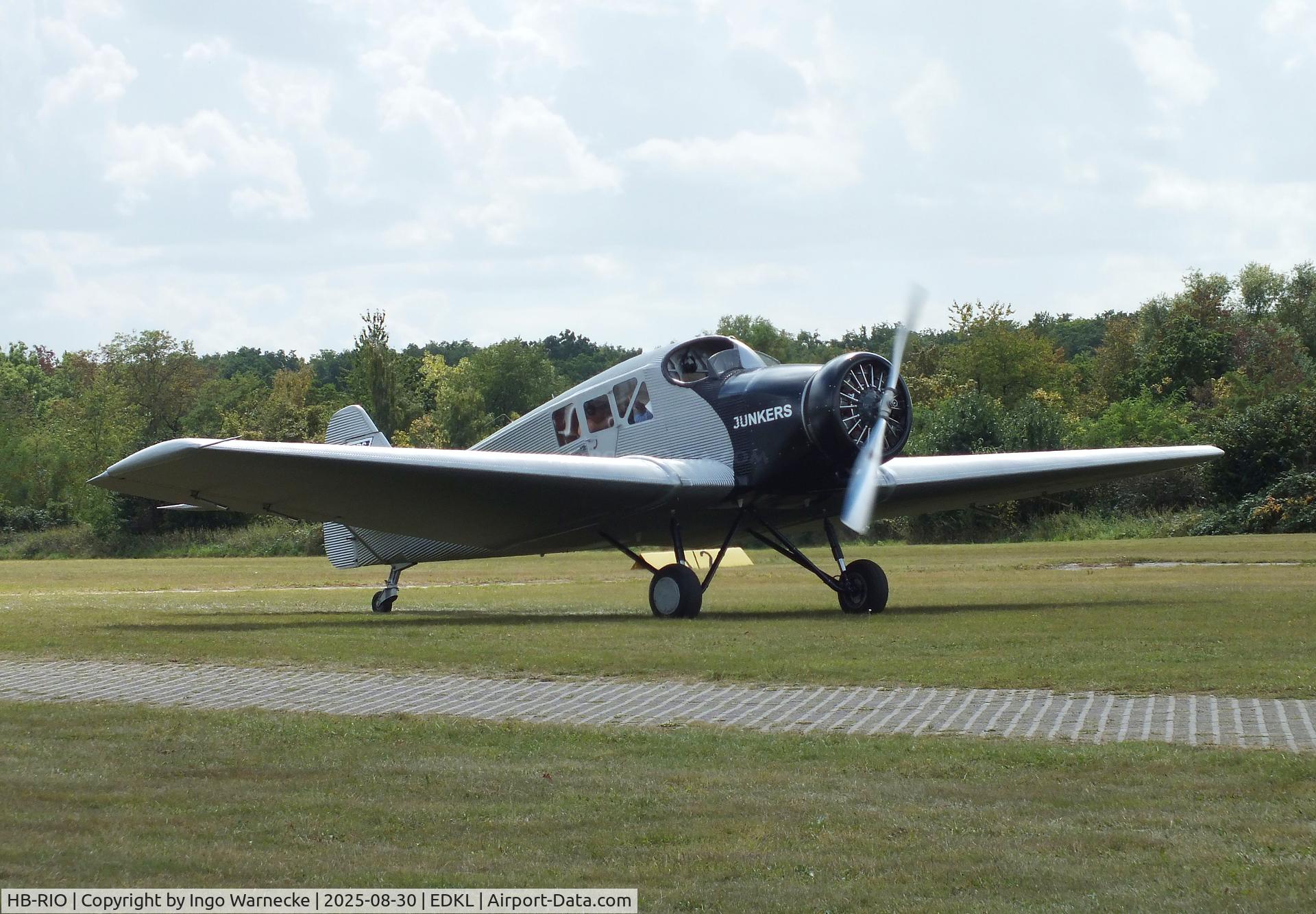 HB-RIO, 2022 Junkers Flugzeugwerke AG Junkers F-13 (Replica) C/N 13-003, Rimowa / Junkers F 13 replica (with radial engine) at the 2025 Flugplatzfest Leverkusen airfield display