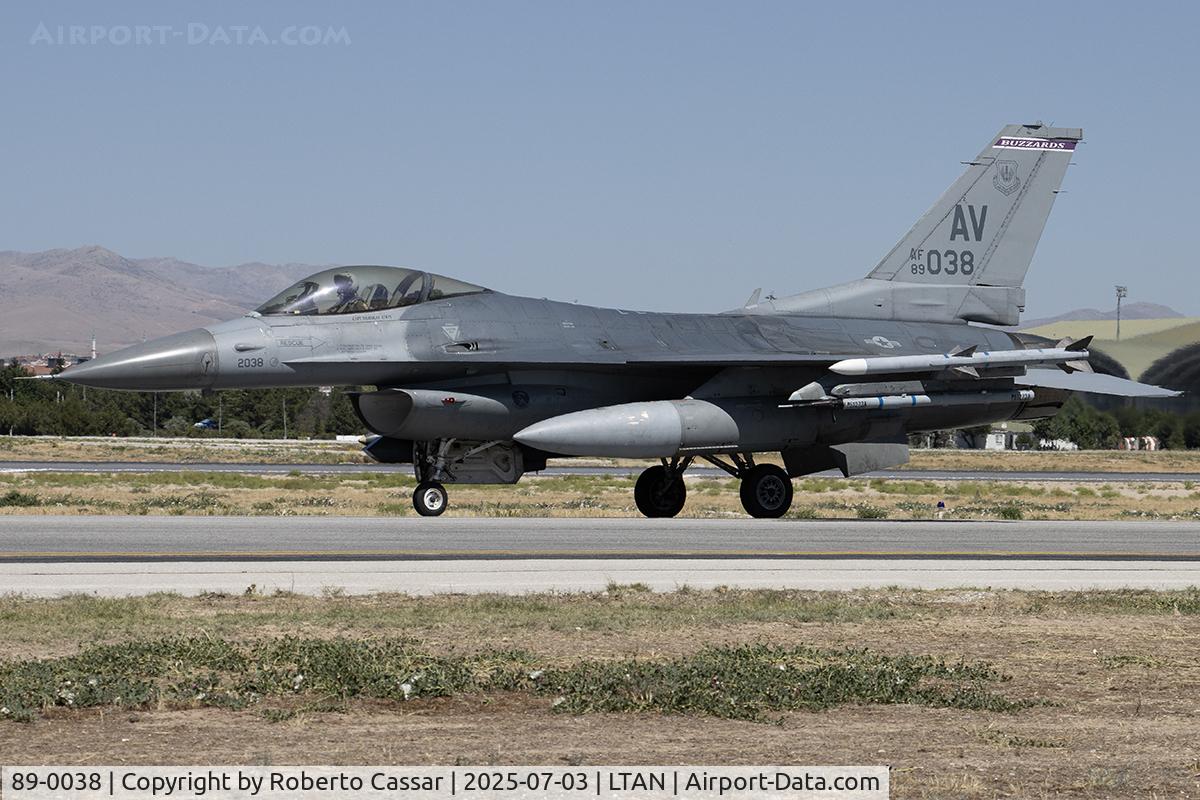89-0038, 1989 General Dynamics F-16C Fighting Falcon C/N 4R-56, Anatolian Eagle 2025