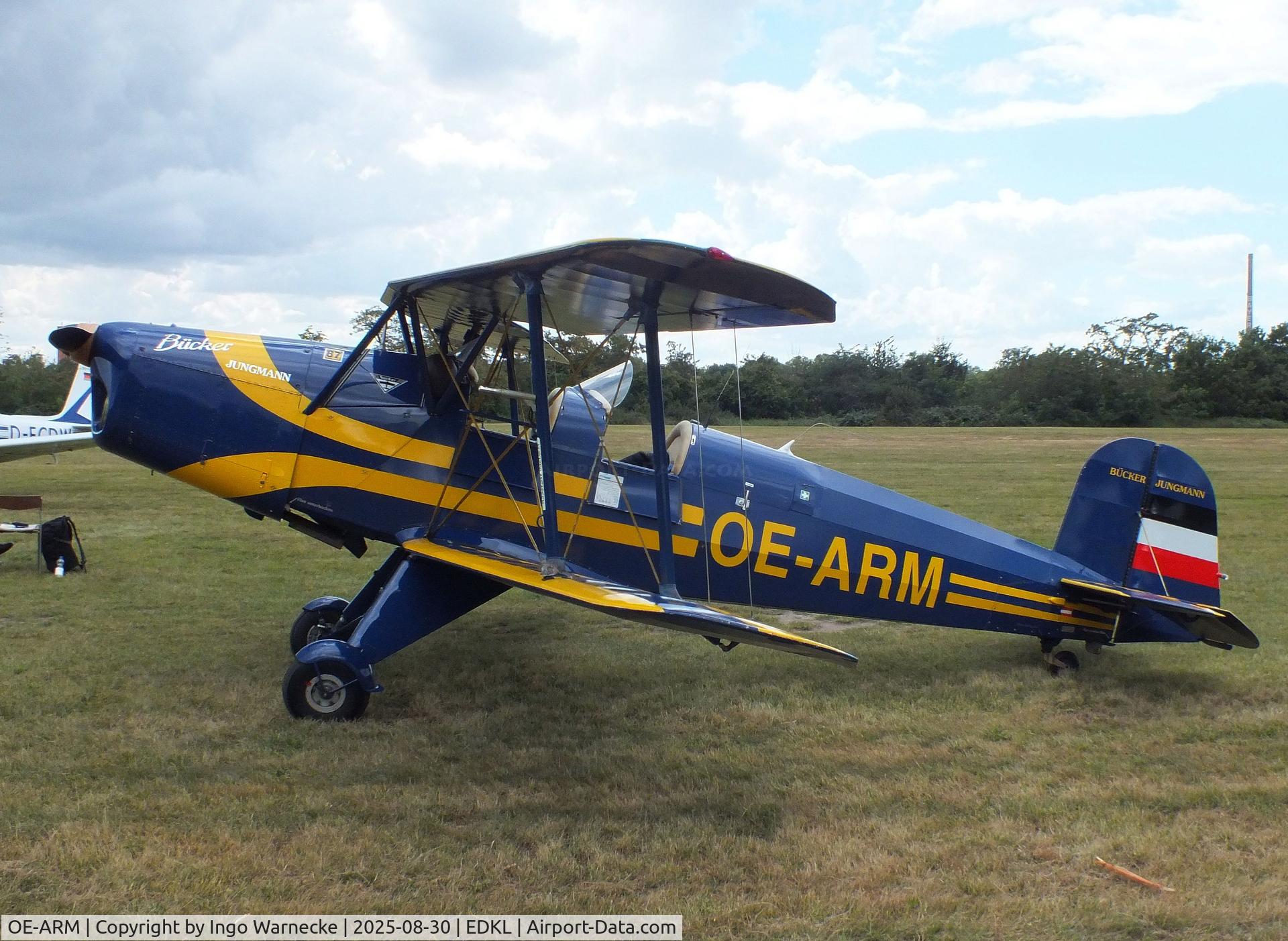 OE-ARM, 2005 Bucker T-131PA Jungmann C/N T-131-126, Serwis Samolotów Historycznych (SSH, Historic Aircraft Services) T-131PA Jungmann at the 2025 Flugplatzfest Leverkusen airfield display