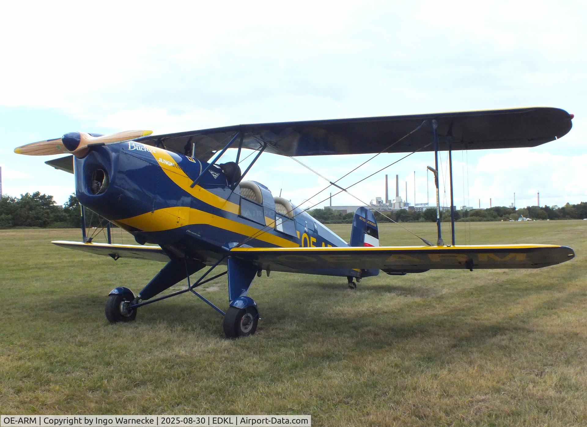 OE-ARM, 2005 Bucker T-131PA Jungmann C/N T-131-126, Serwis Samolotów Historycznych (SSH, Historic Aircraft Services) T-131PA Jungmann at the 2025 Flugplatzfest Leverkusen airfield display