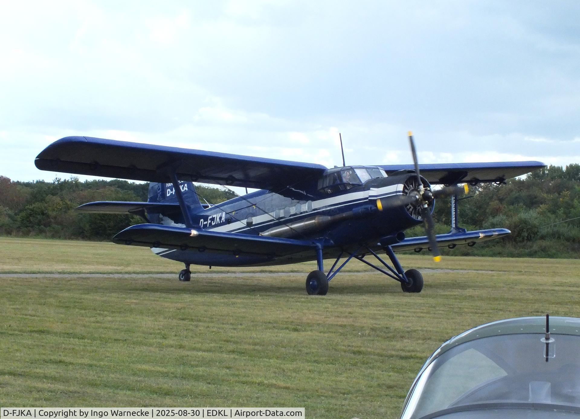 D-FJKA, 1958 Antonov An-2T C/N 19318, Antonov An-2T COLT at the 2025 Flugplatzfest Leverkusen airfield display