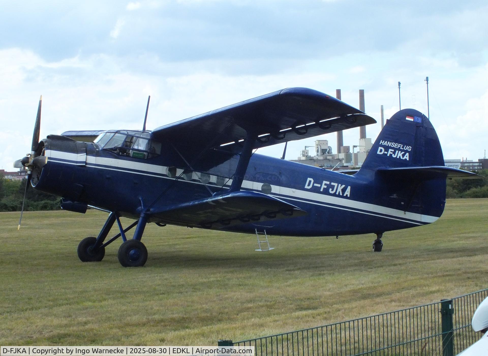 D-FJKA, 1958 Antonov An-2T C/N 19318, Antonov An-2T COLT at the 2025 Flugplatzfest Leverkusen airfield display