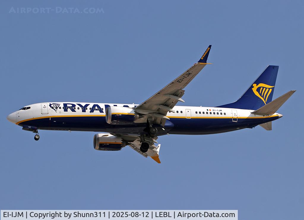 EI-IJM, 2024 Boeing 737-8MAX 200 C/N 62375, Landing rwy 24R