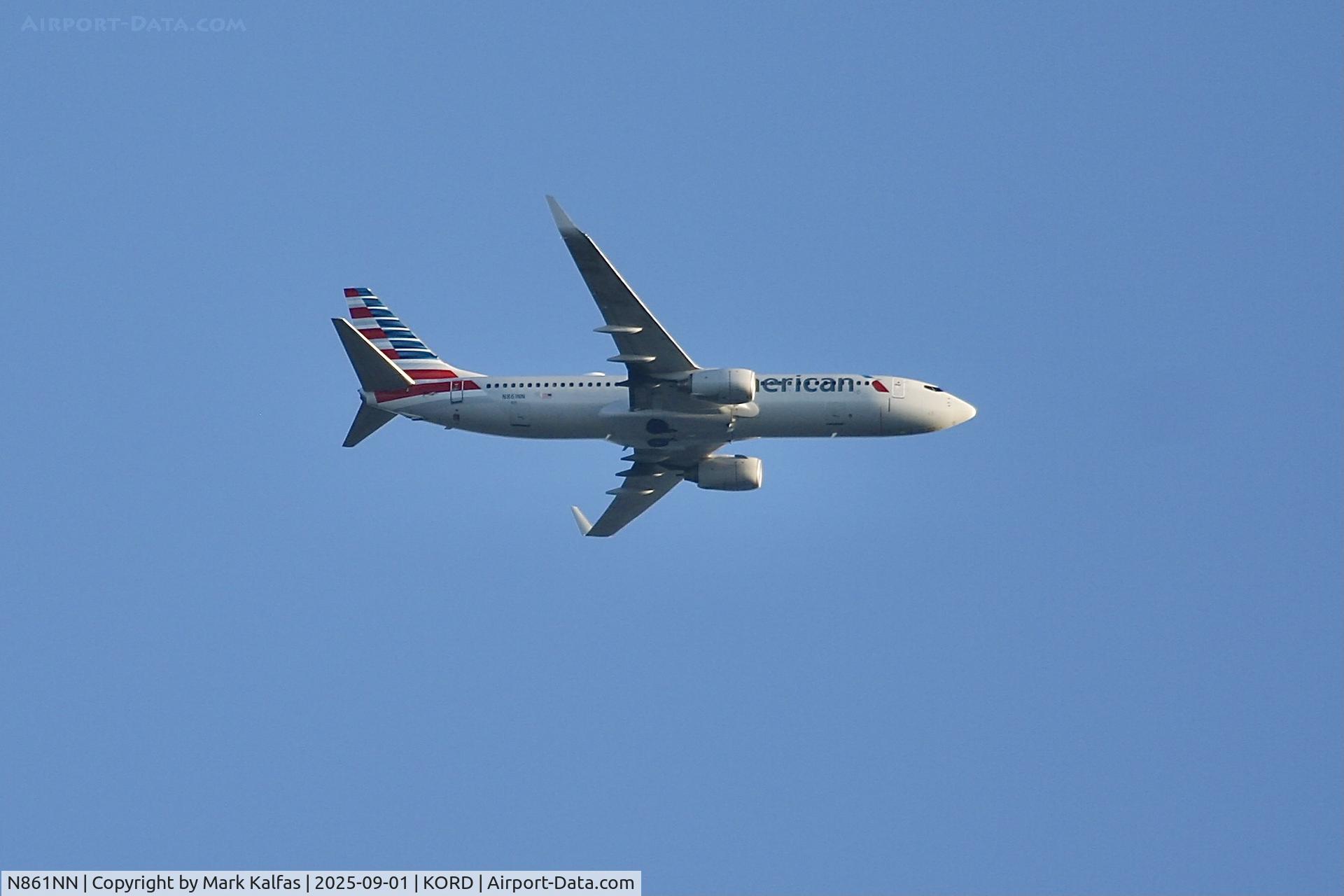 N861NN, 2010 Boeing 737-823 C/N 31109, B738 American Airlines Boeing 737-823 N861NN operating as AA1083 from JAX to ORD.