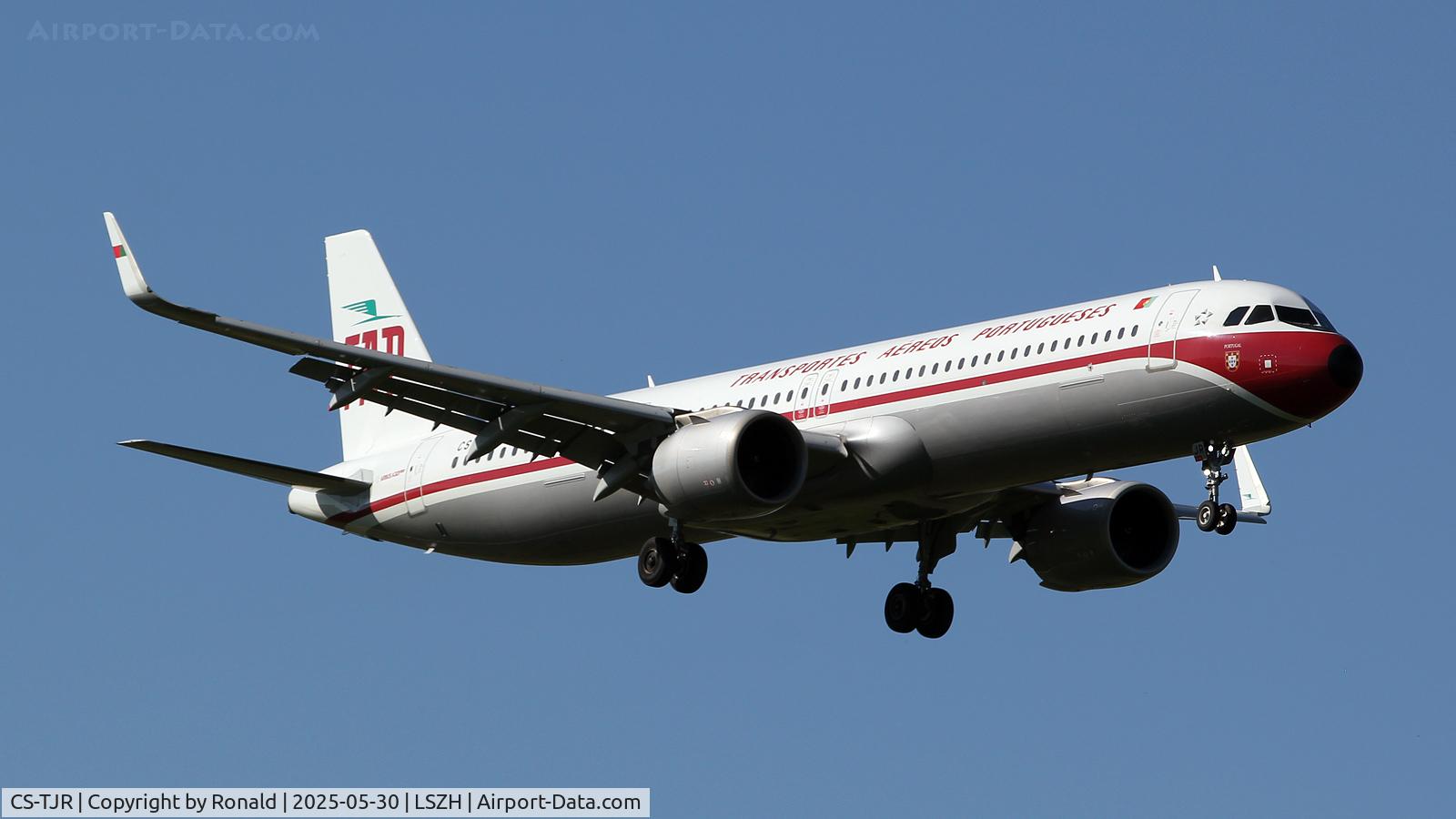 CS-TJR, 2020 Airbus A321-251NX C/N 10105, at zrh