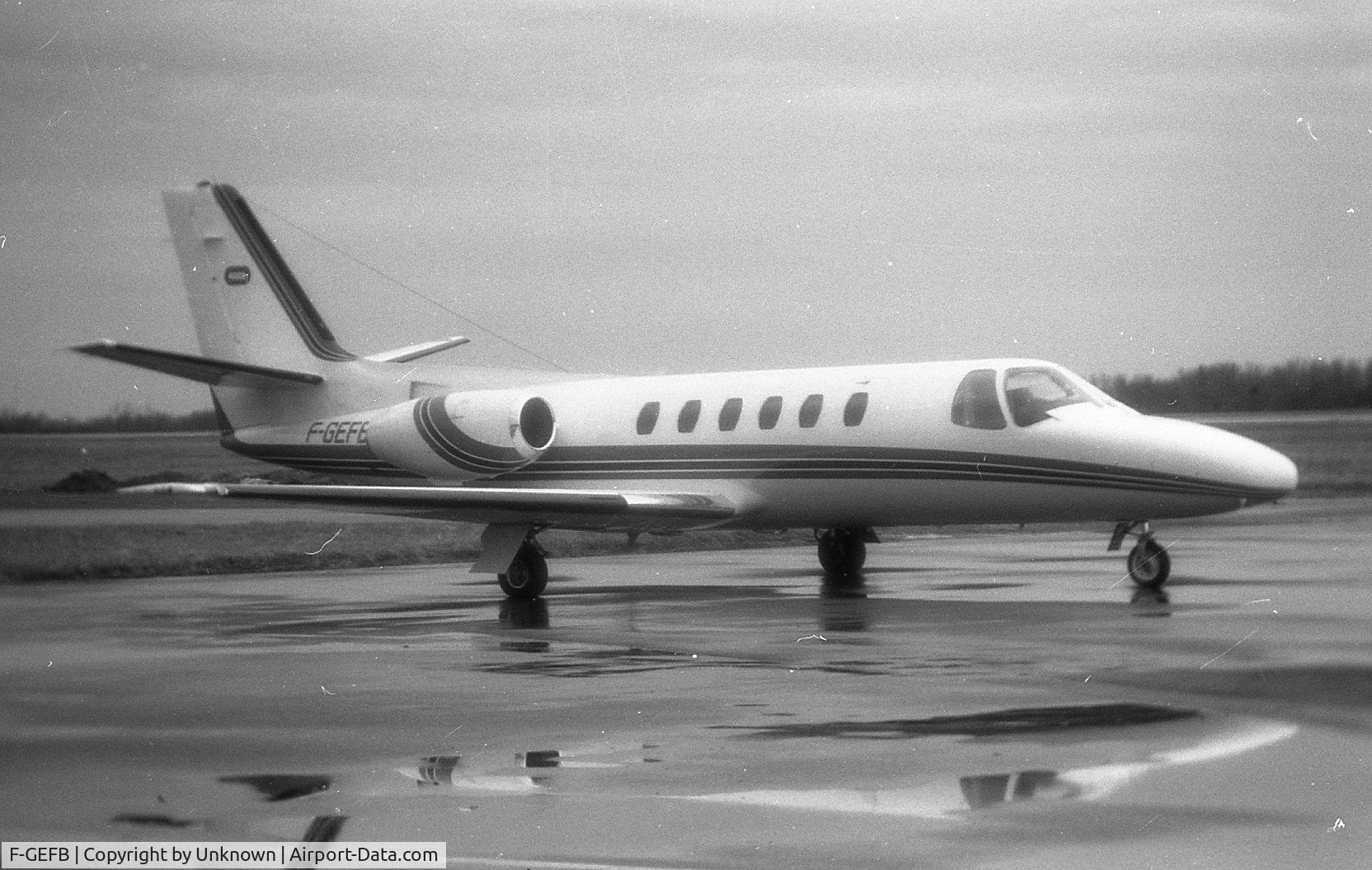 F-GEFB, 1980 Cessna 550 Citation II C/N 550-0182, Date and location unknown