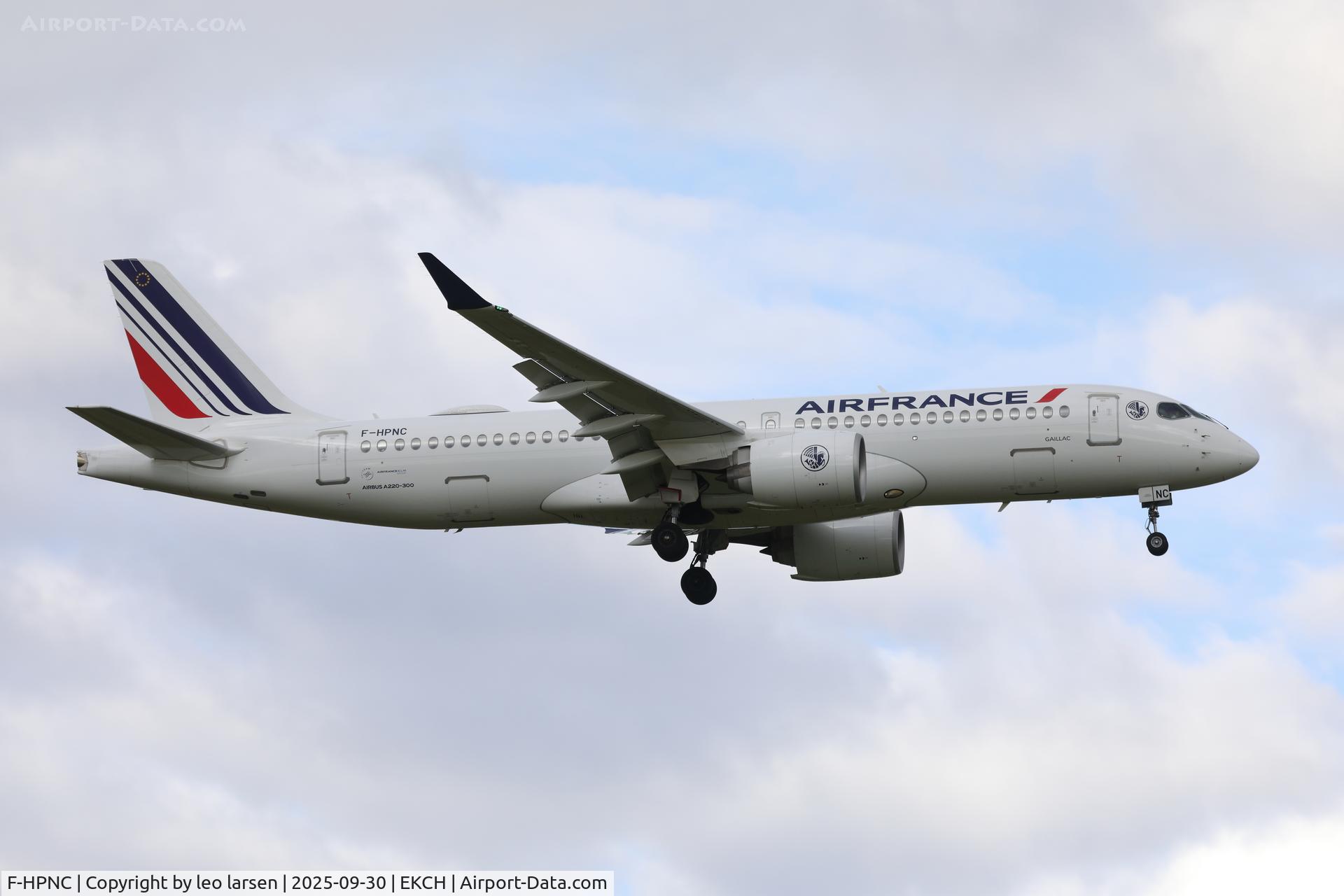 F-HPNC, 2023 Airbus A220-300 C/N 55230, Copenhagen 30.9.2025