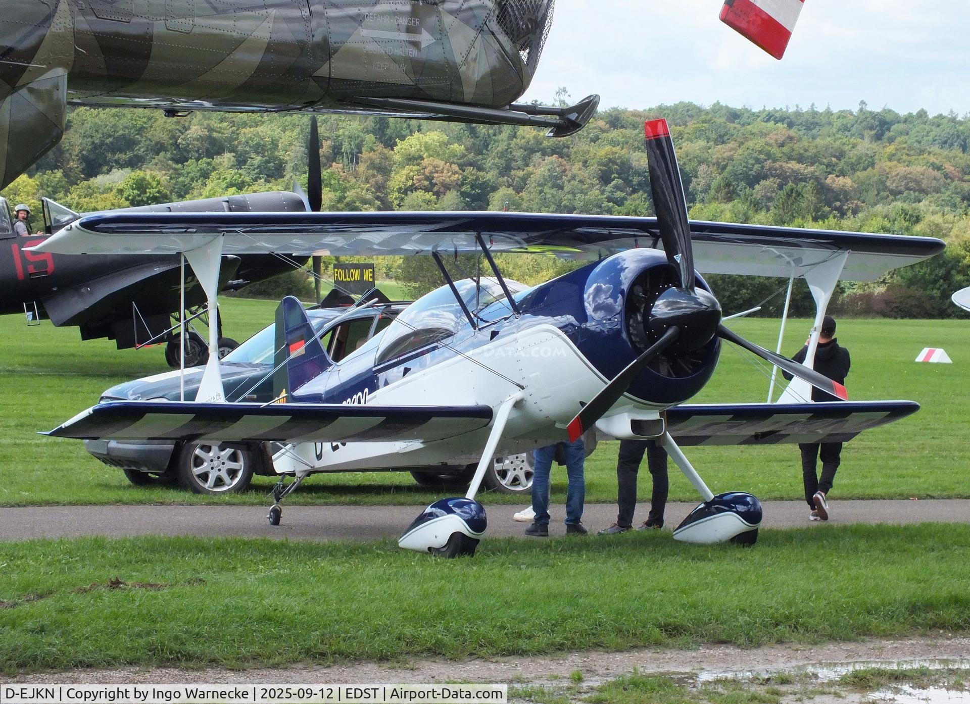 D-EJKN, 2020 Pitts M-12 Monster C/N 1, Pitts M-12 Monster at the 2025 Hahnweide Fly-in, Kirchheim unter Teck airfield