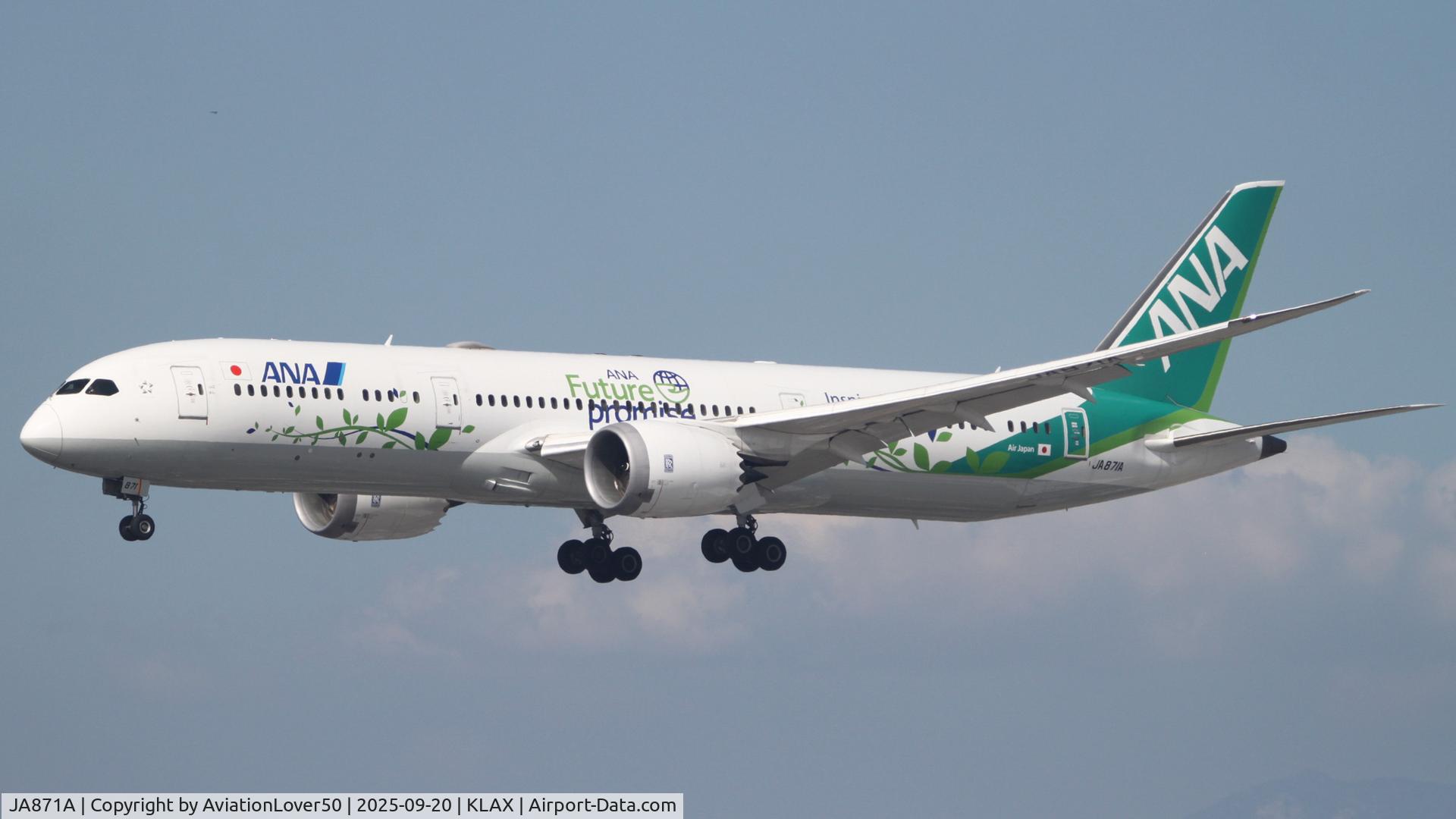 JA871A, 2015 Boeing 787-9 Dreamliner C/N 34534, ANA Future Promise 789