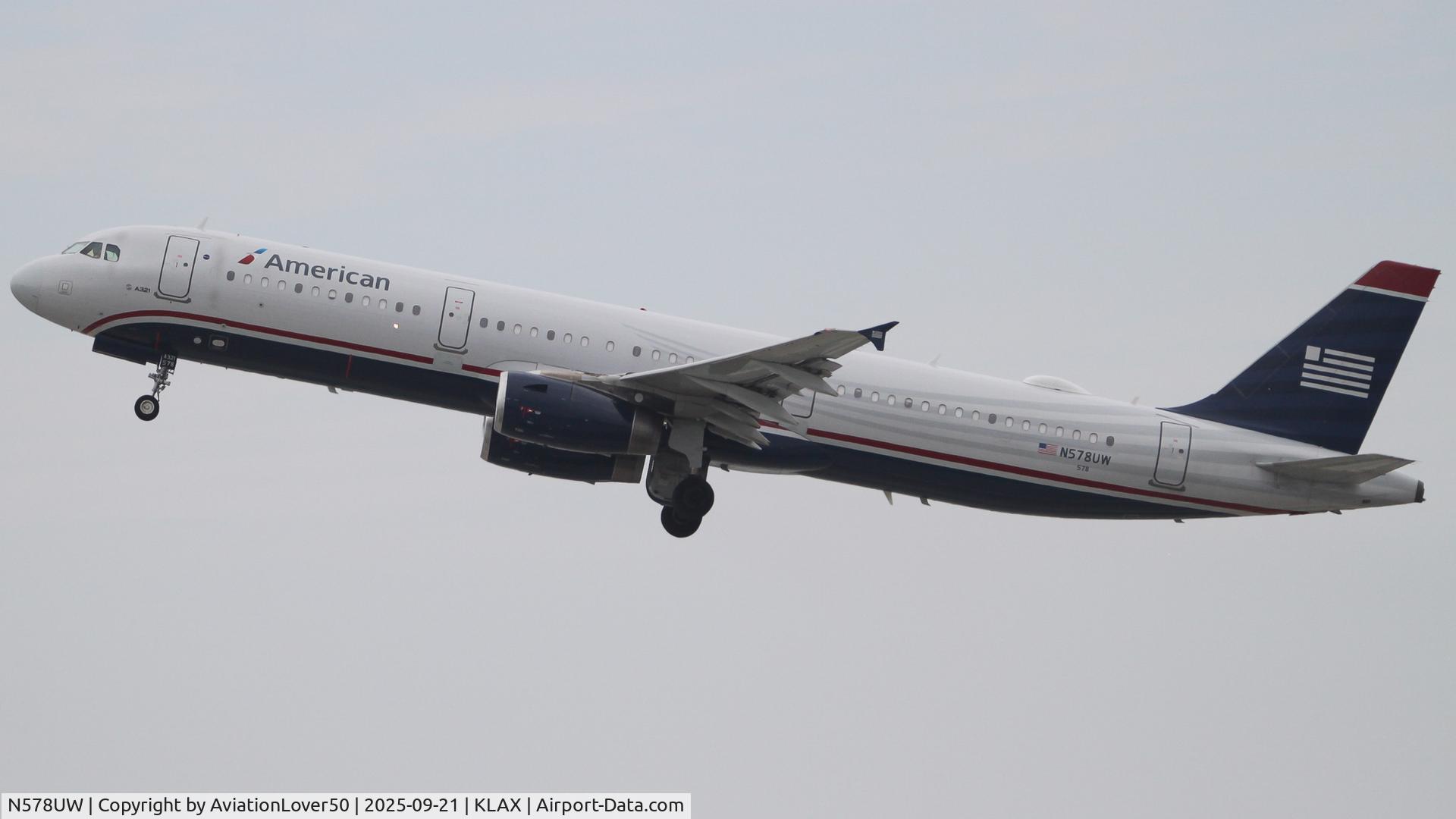 N578UW, 2014 Airbus A321-231 C/N 6035, American US Airways Retro A321