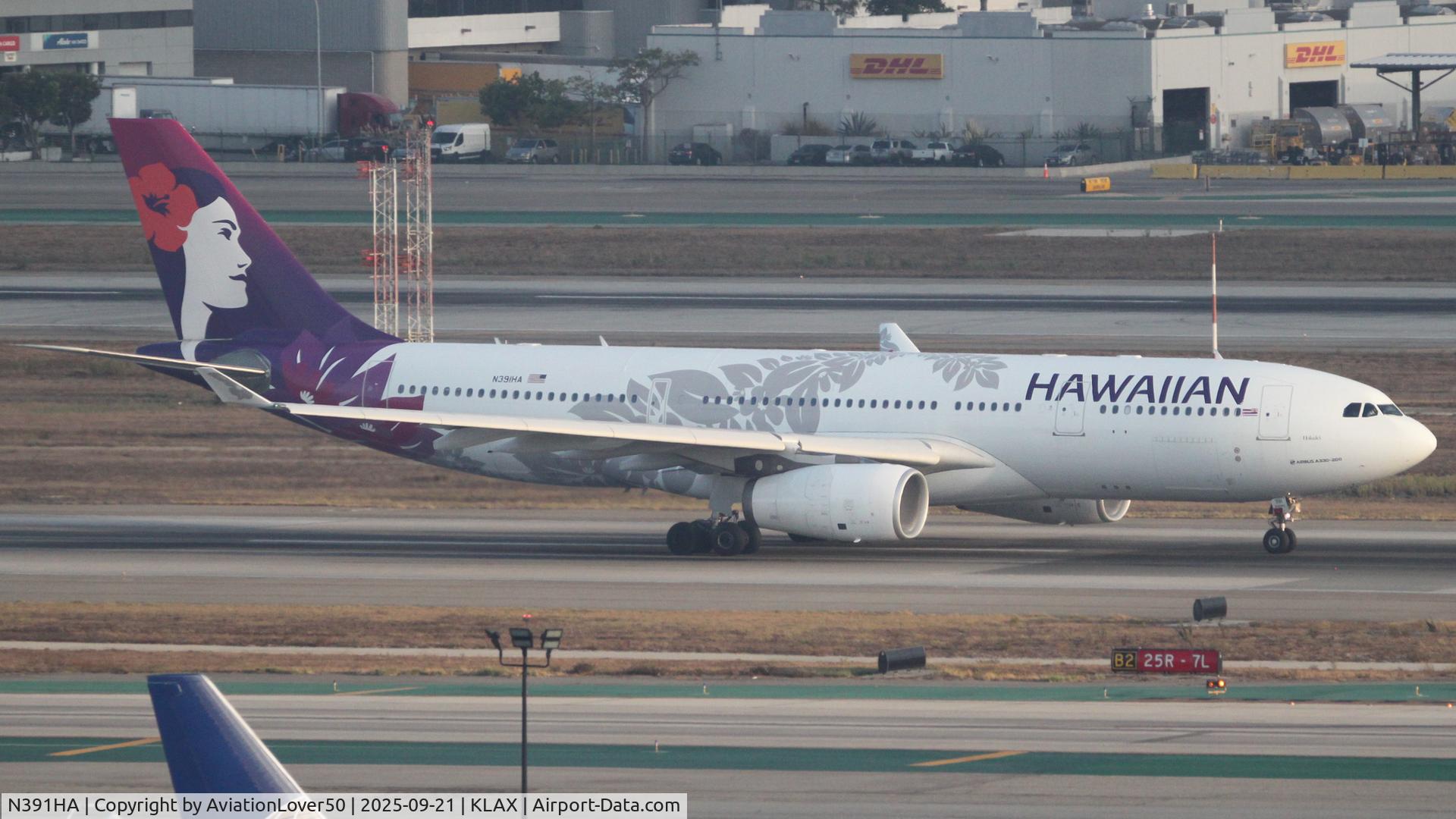 N391HA, 2013 Airbus A330-243 C/N 1399, Hawaiian A332